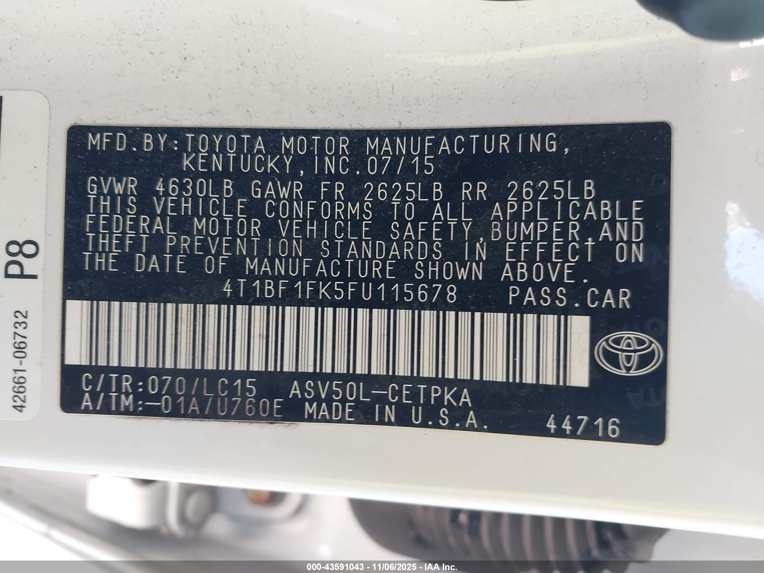 TOYOTA CAMRY image 9