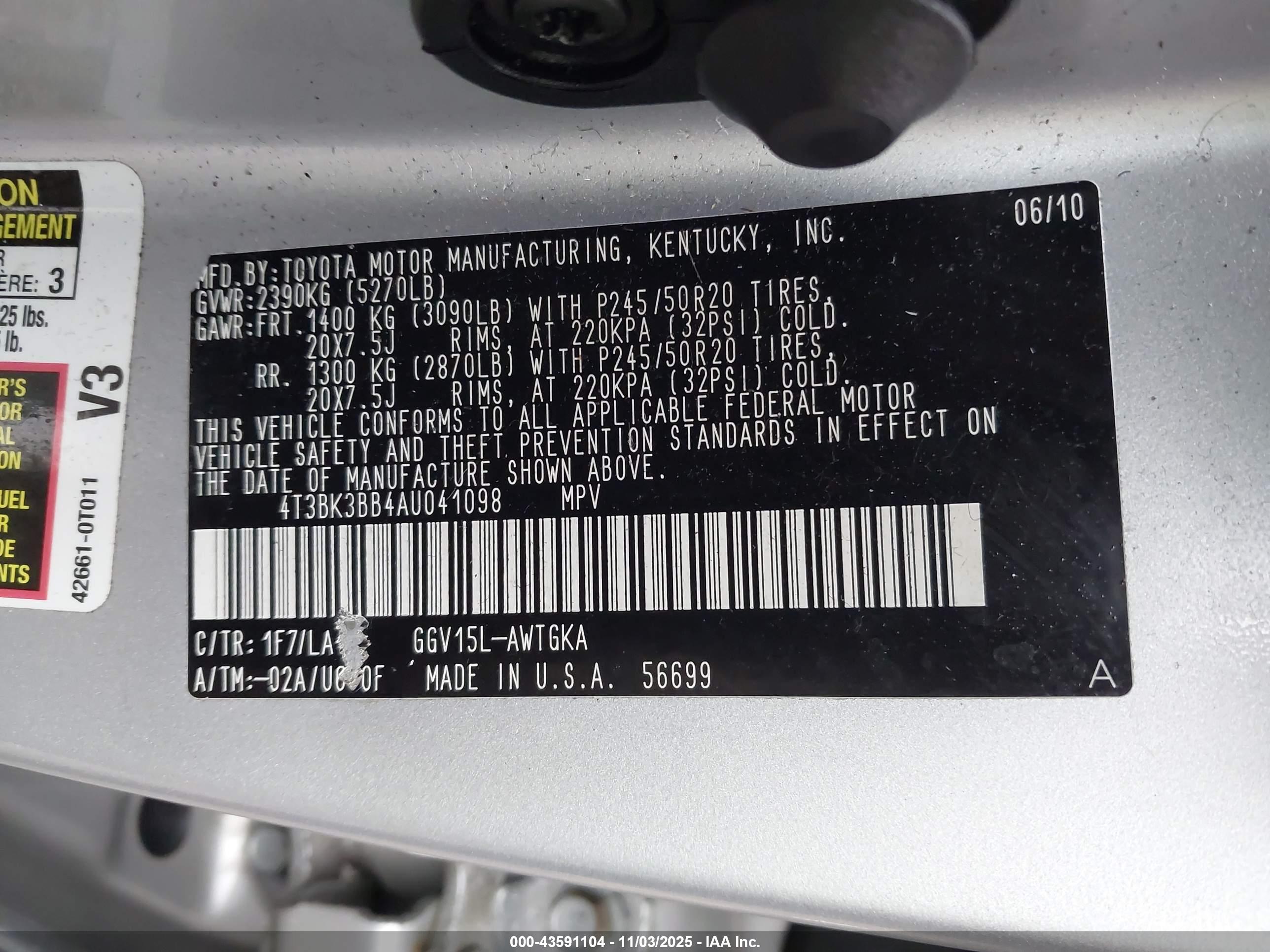 TOYOTA VENZA image 9