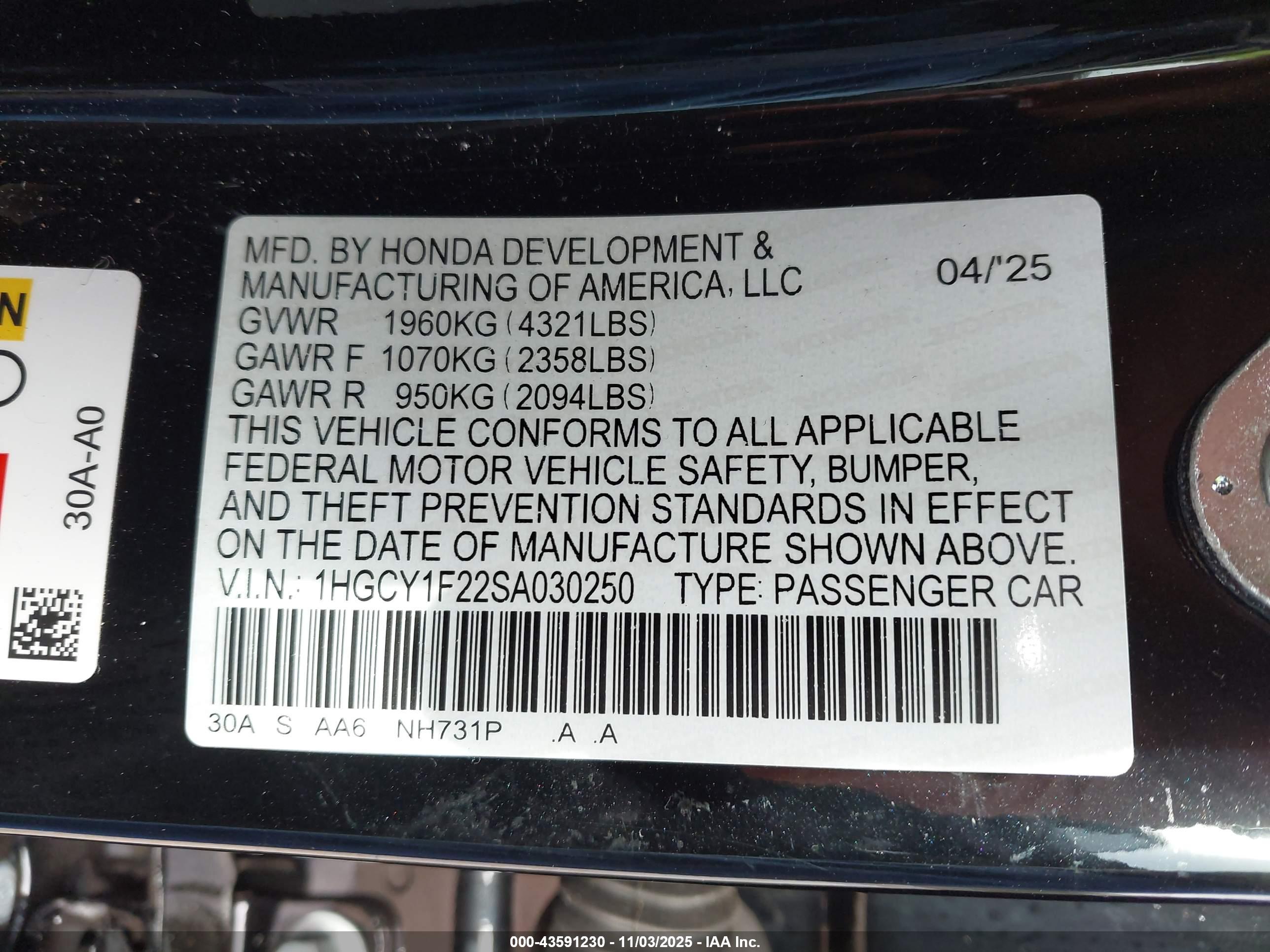 HONDA ACCORD image 9