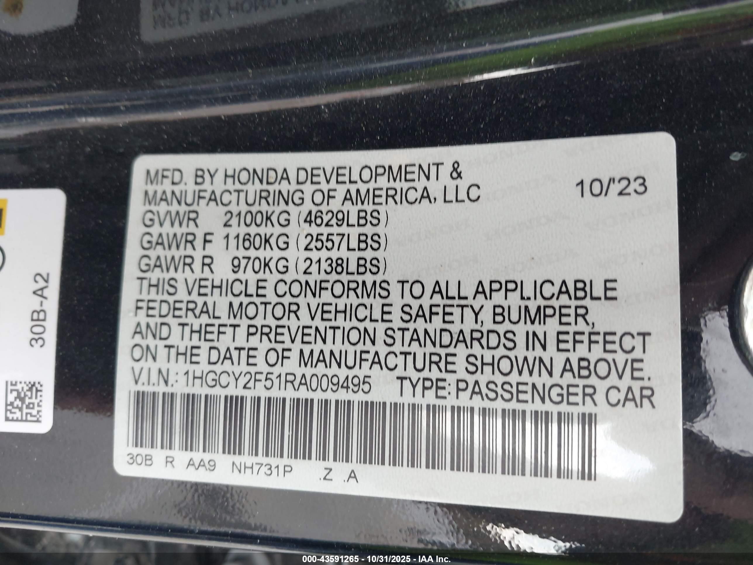 HONDA ACCORD image 9