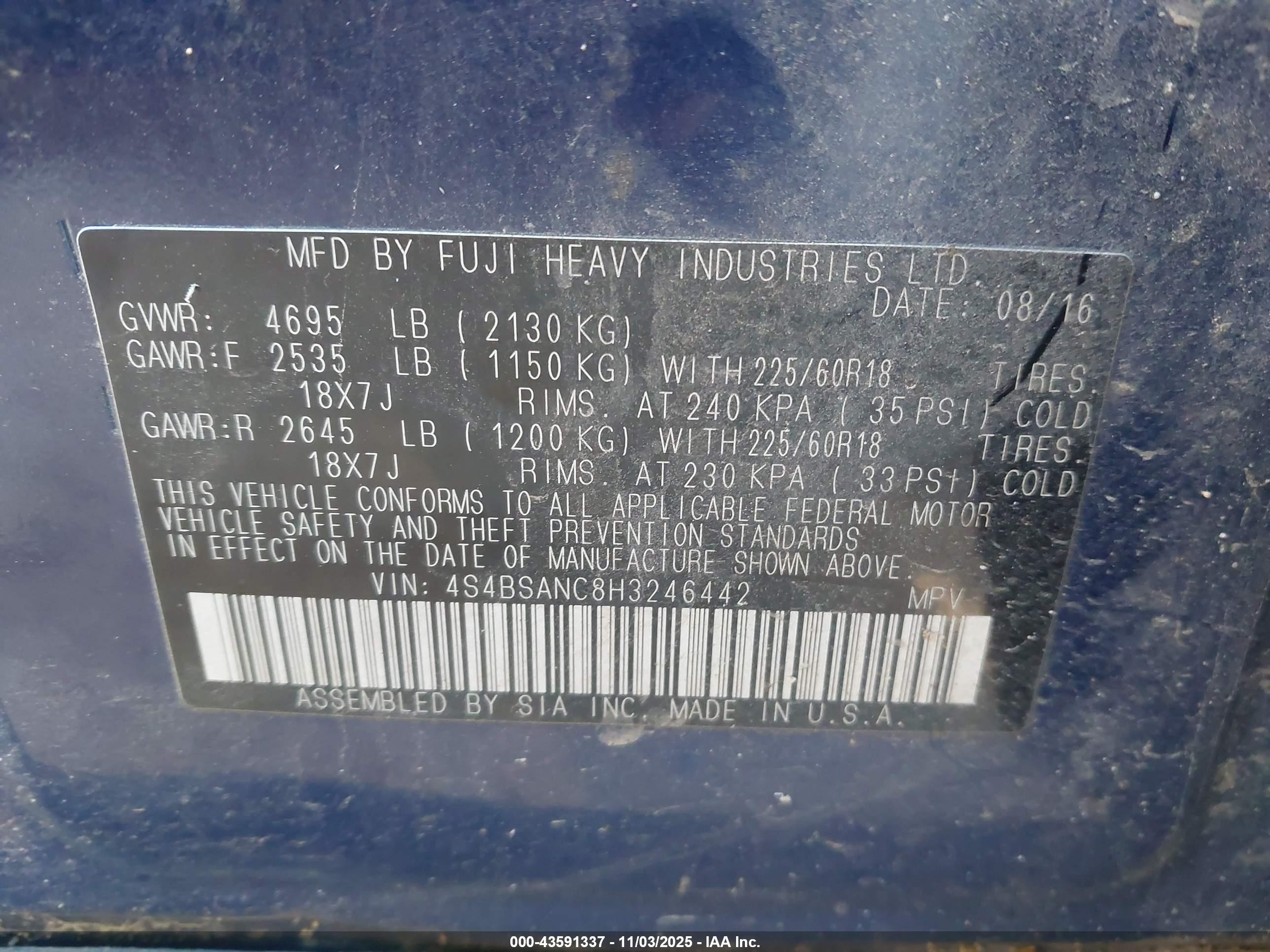 SUBARU OUTBACK image 9