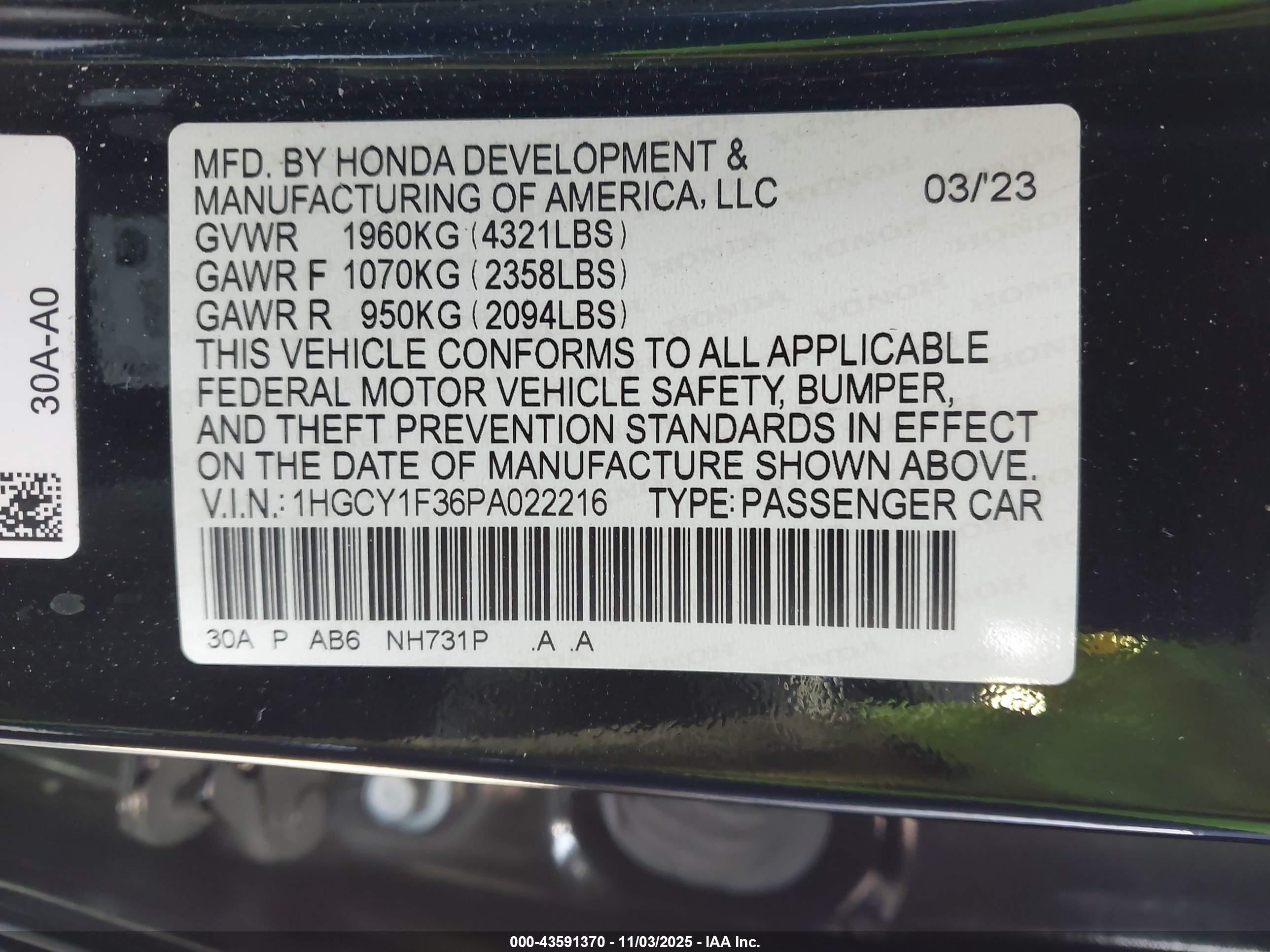 HONDA ACCORD image 9