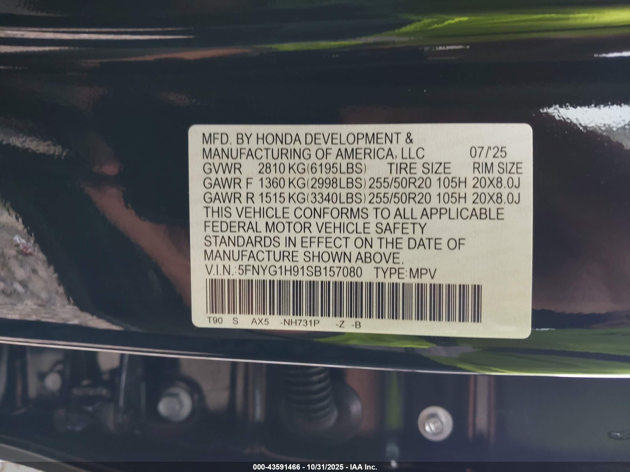 HONDA PILOT image 9
