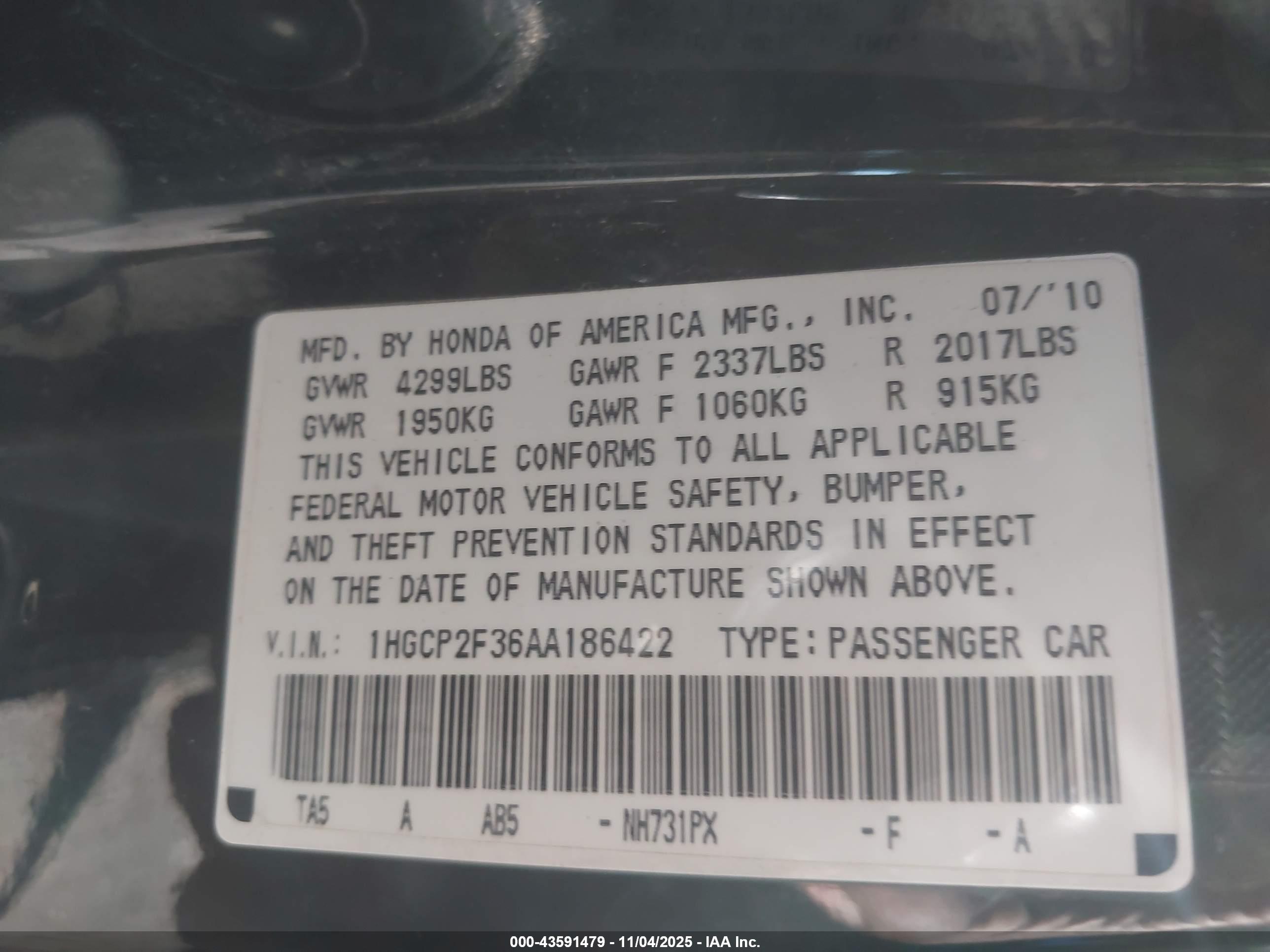 HONDA ACCORD image 9