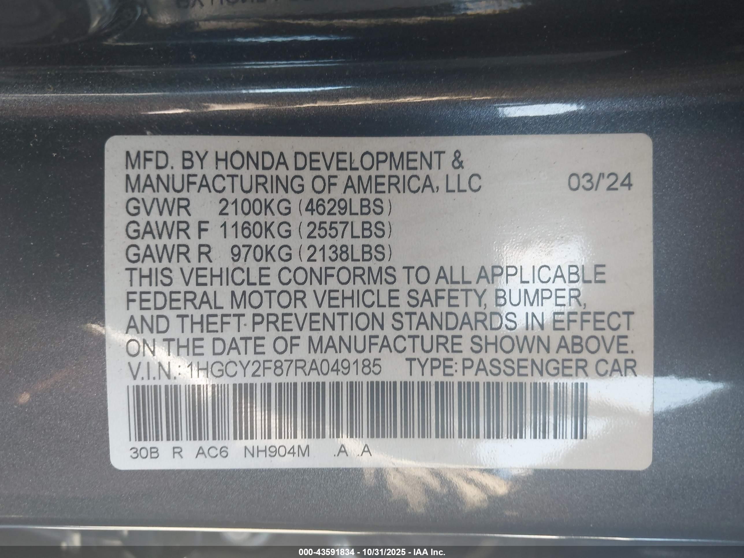 HONDA ACCORD image 9