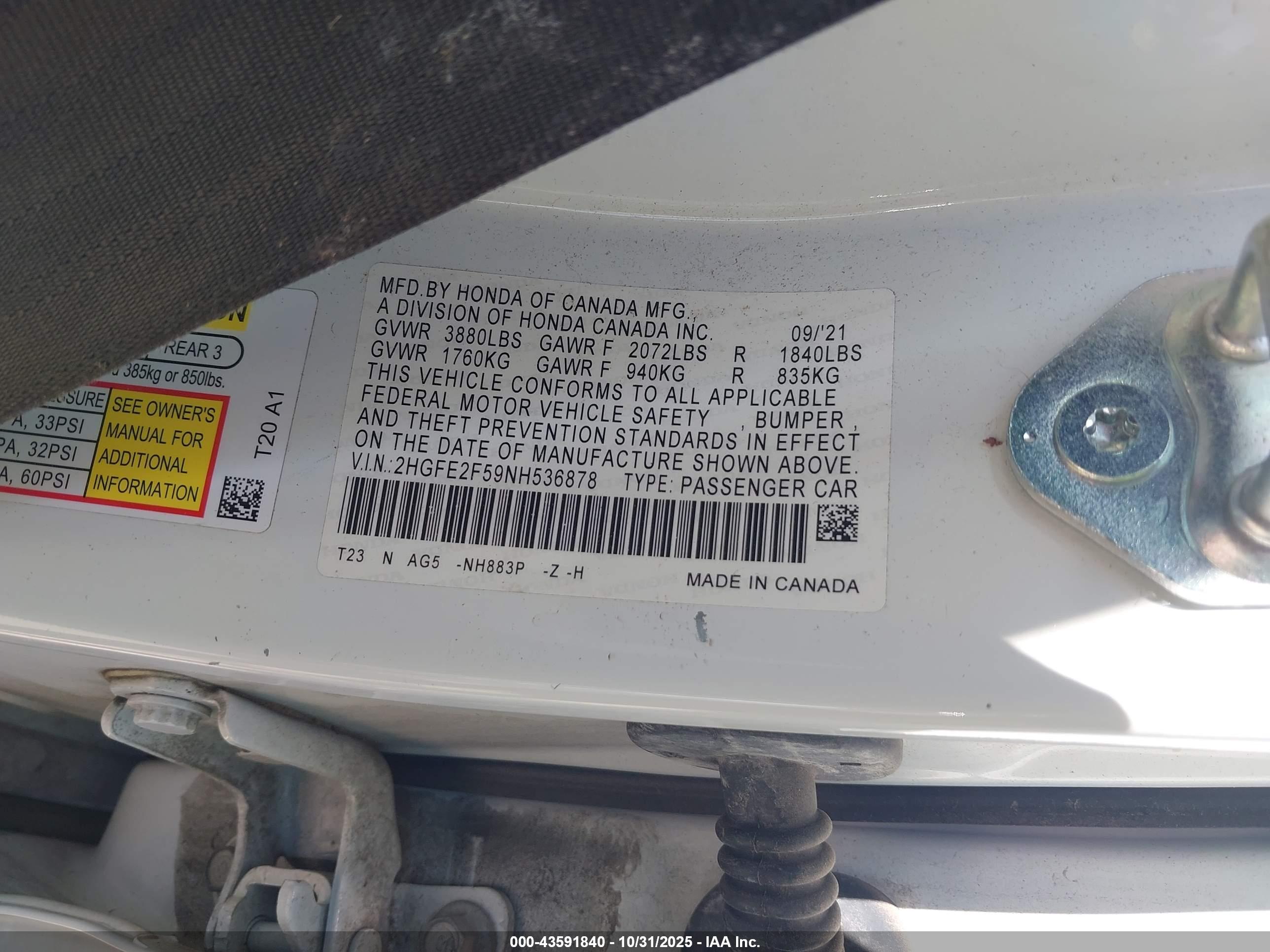 HONDA CIVIC image 9