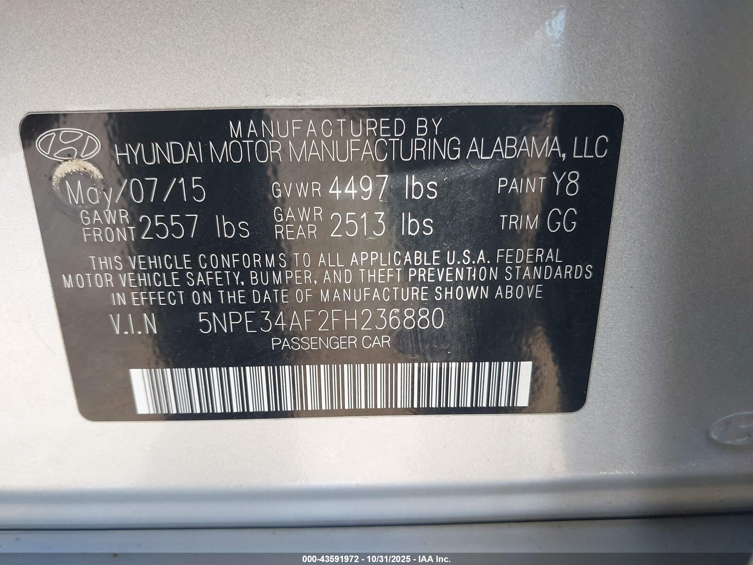 HYUNDAI SONATA image 9