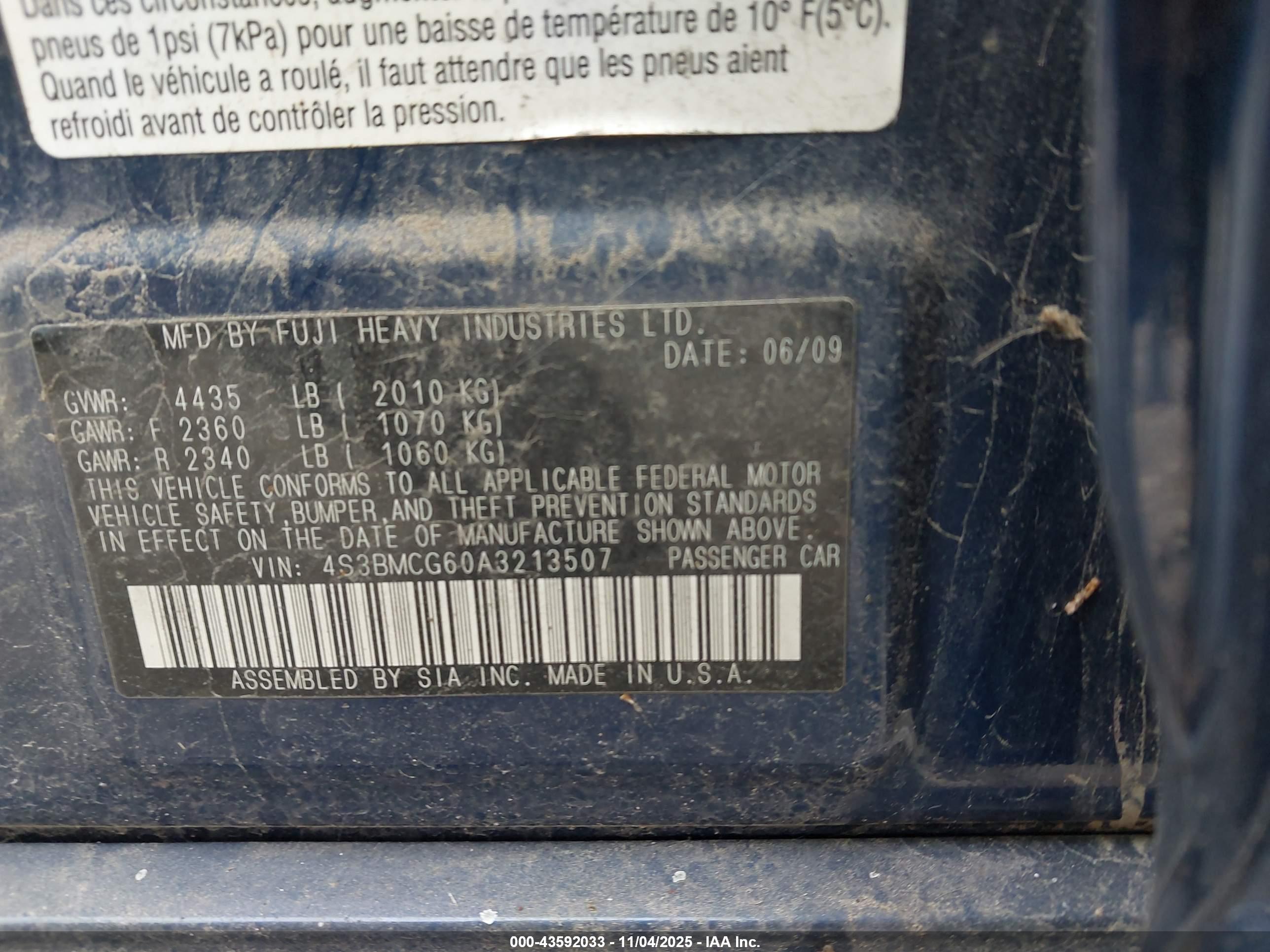 SUBARU LEGACY image 9