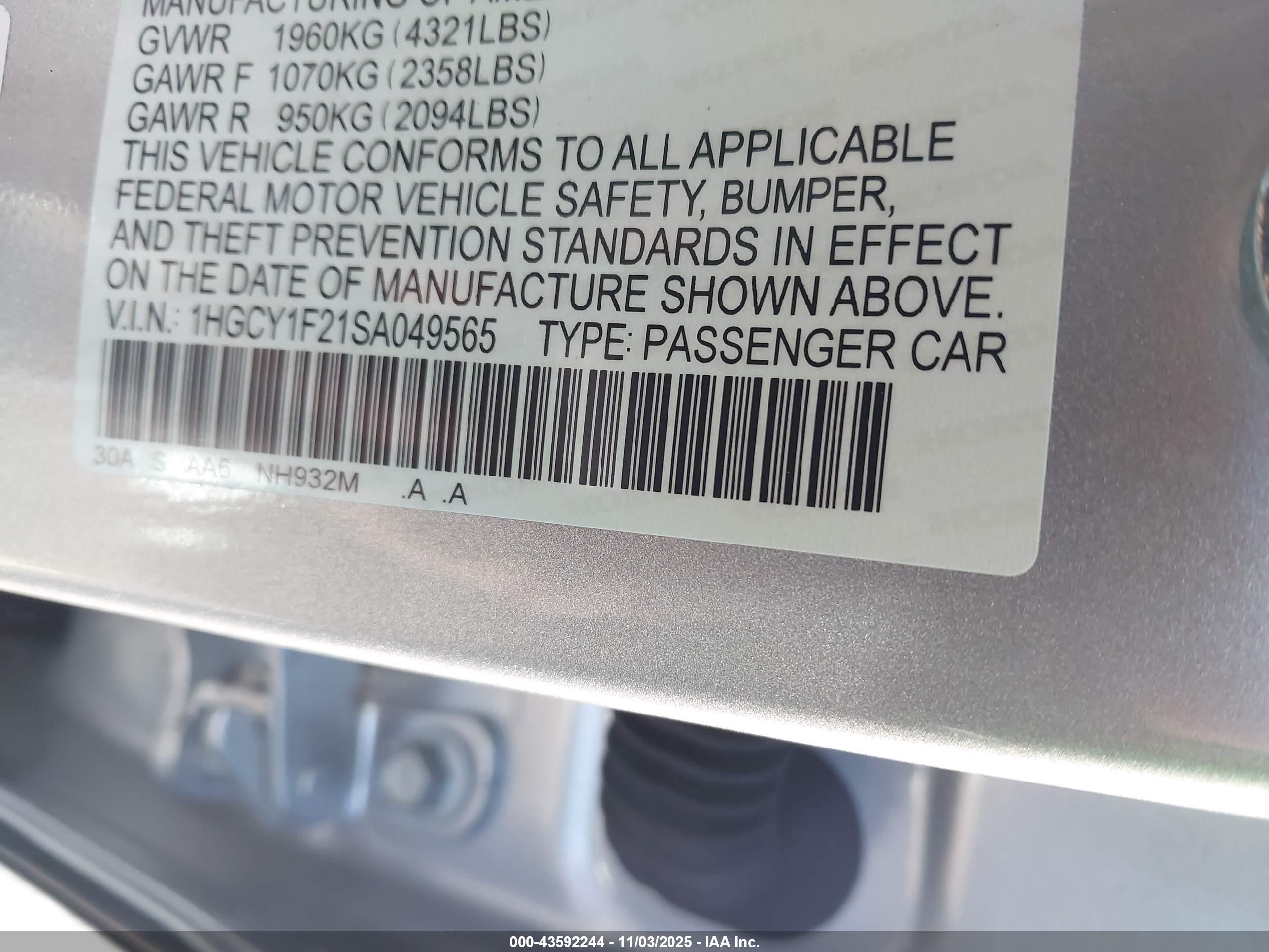 HONDA ACCORD image 9