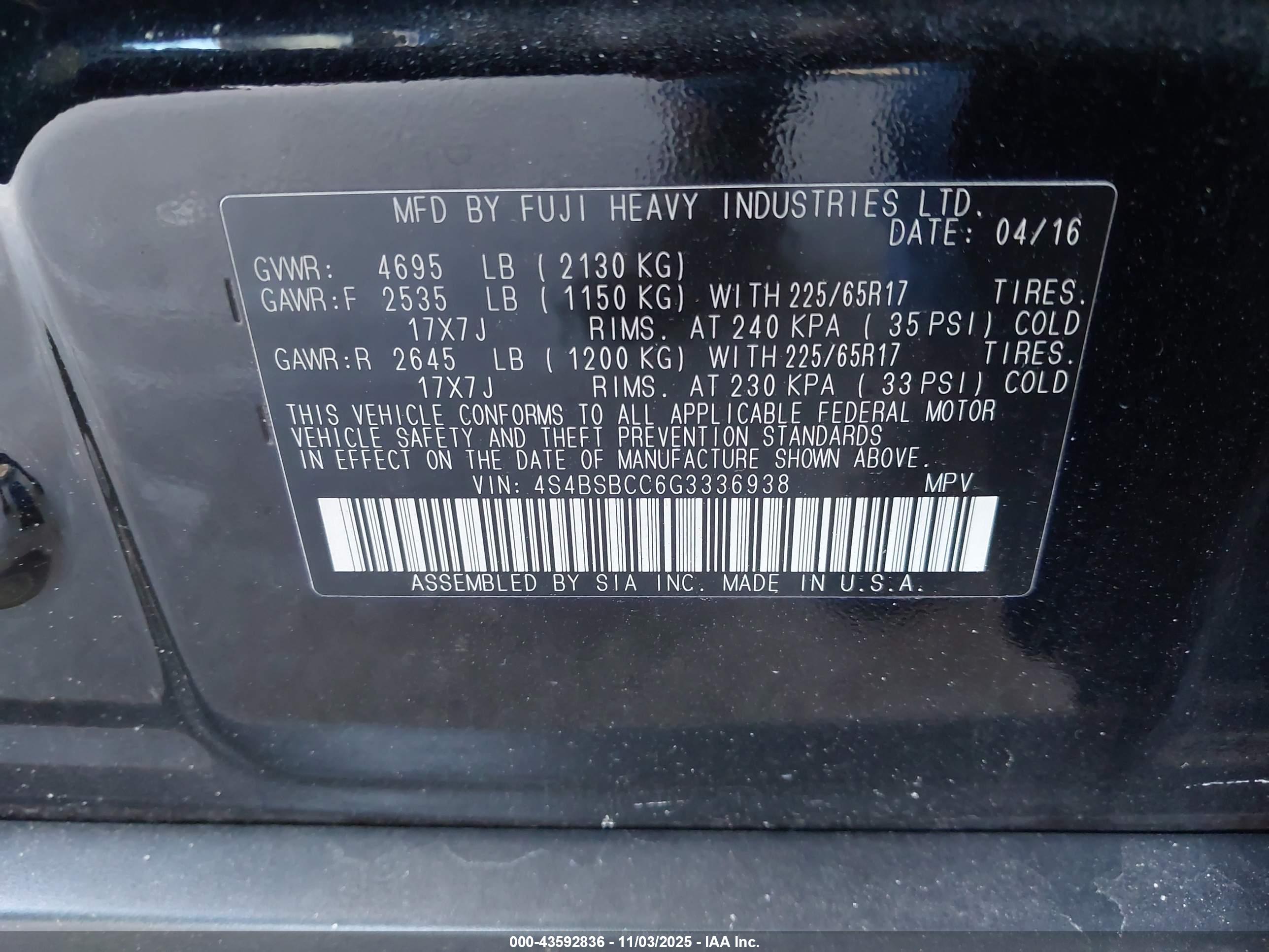 SUBARU OUTBACK image 9