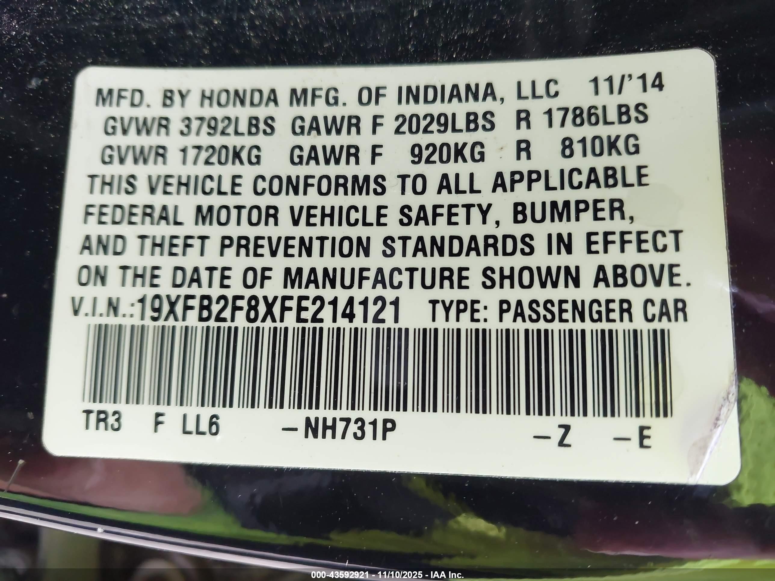 HONDA CIVIC image 9