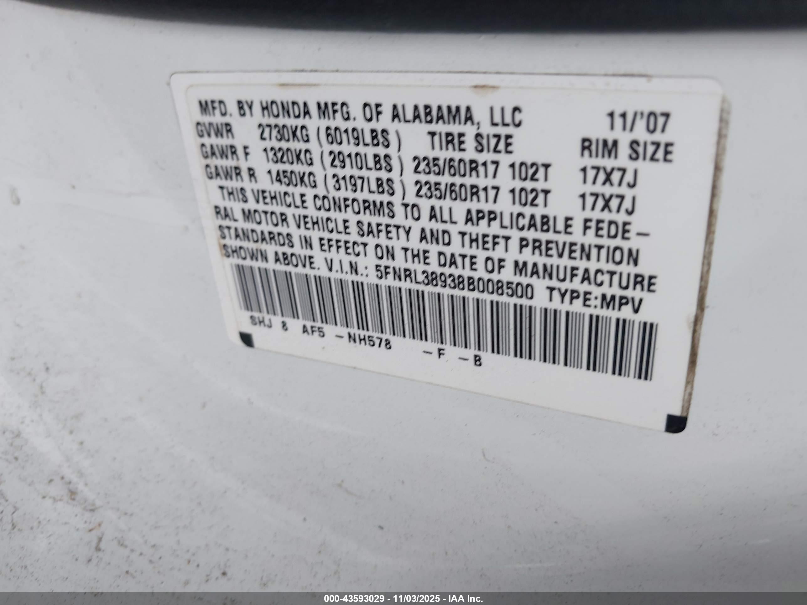 HONDA ODYSSEY image 9