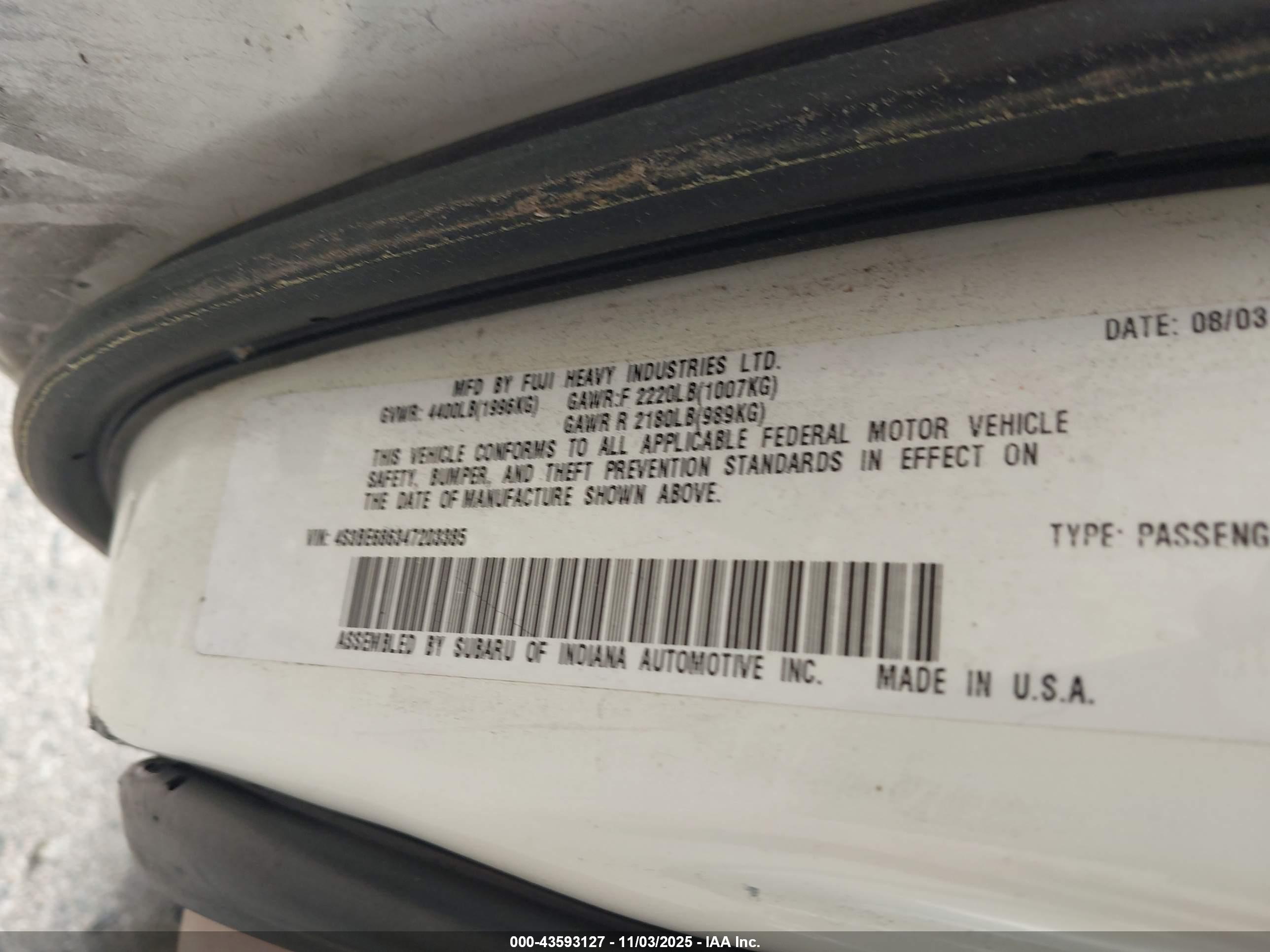 SUBARU OUTBACK image 9