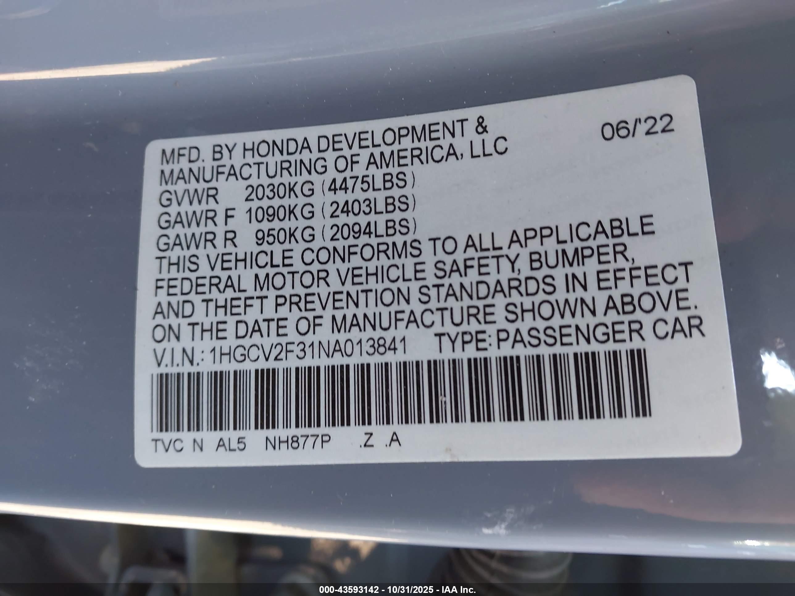 HONDA ACCORD image 9