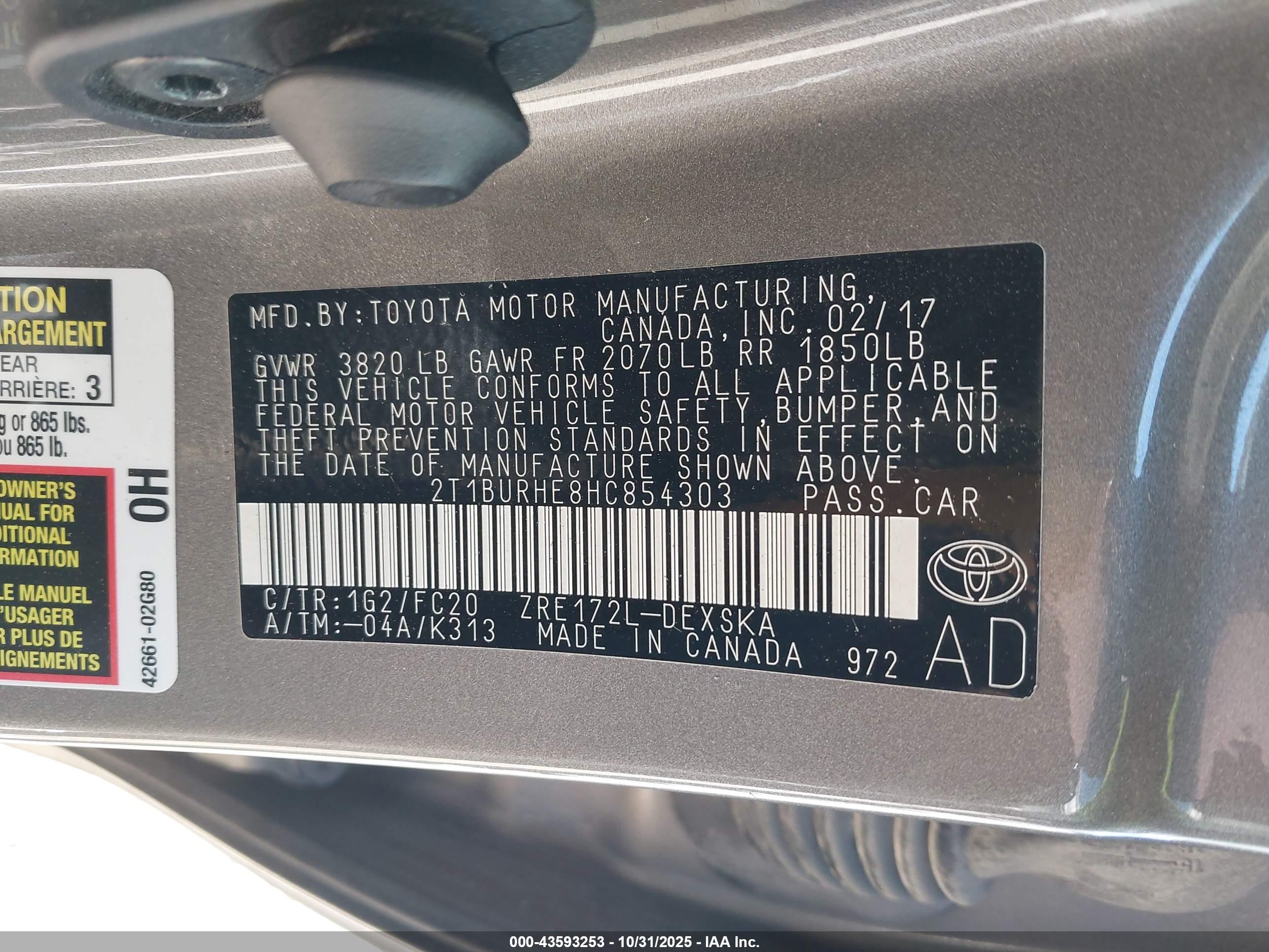 TOYOTA COROLLA image 9