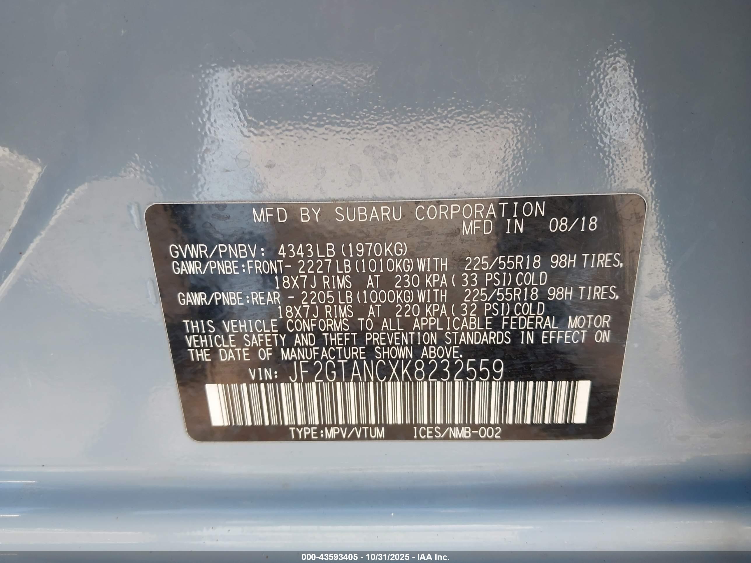 SUBARU CROSSTREK image 9