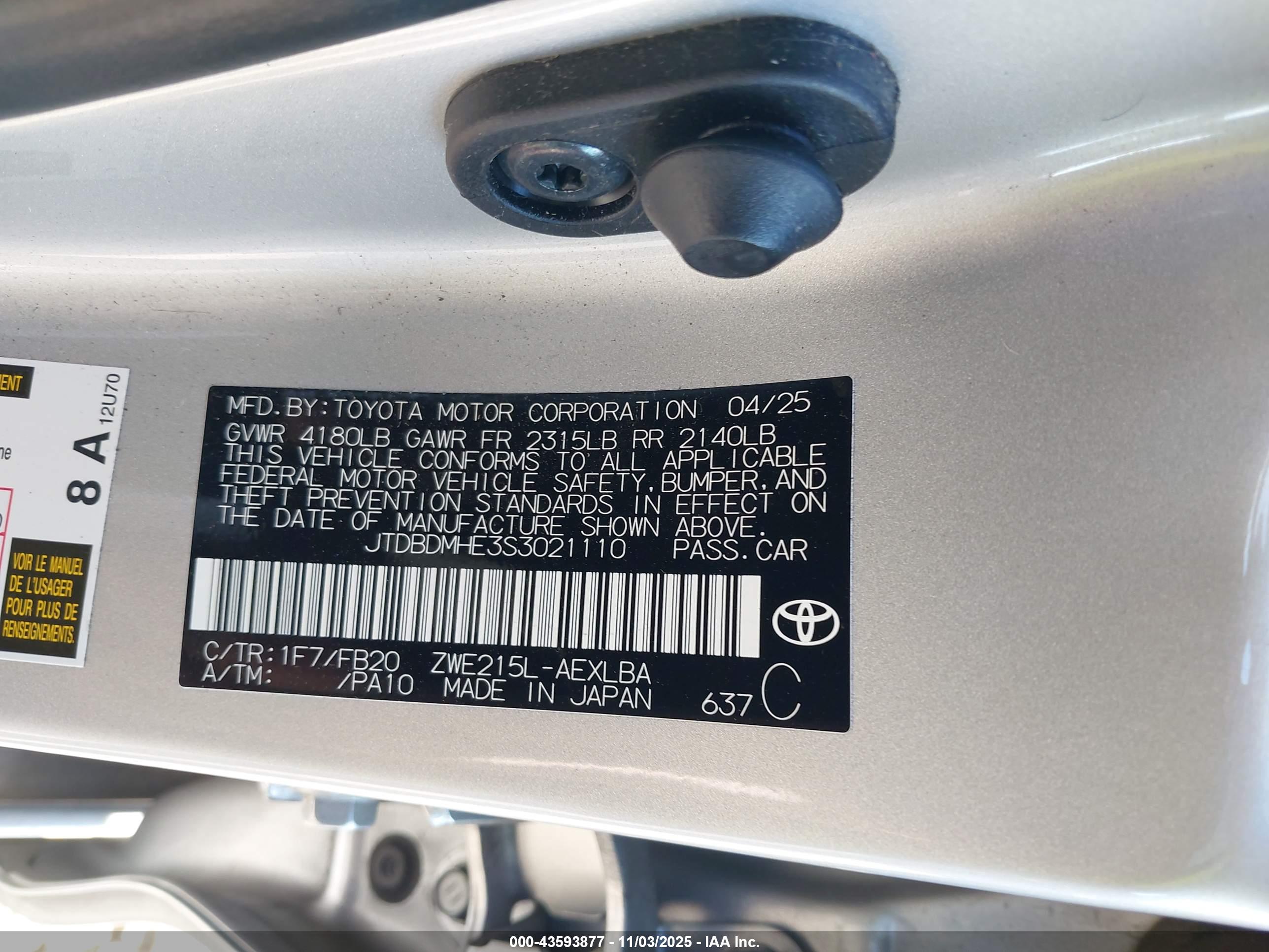 TOYOTA COROLLA image 9