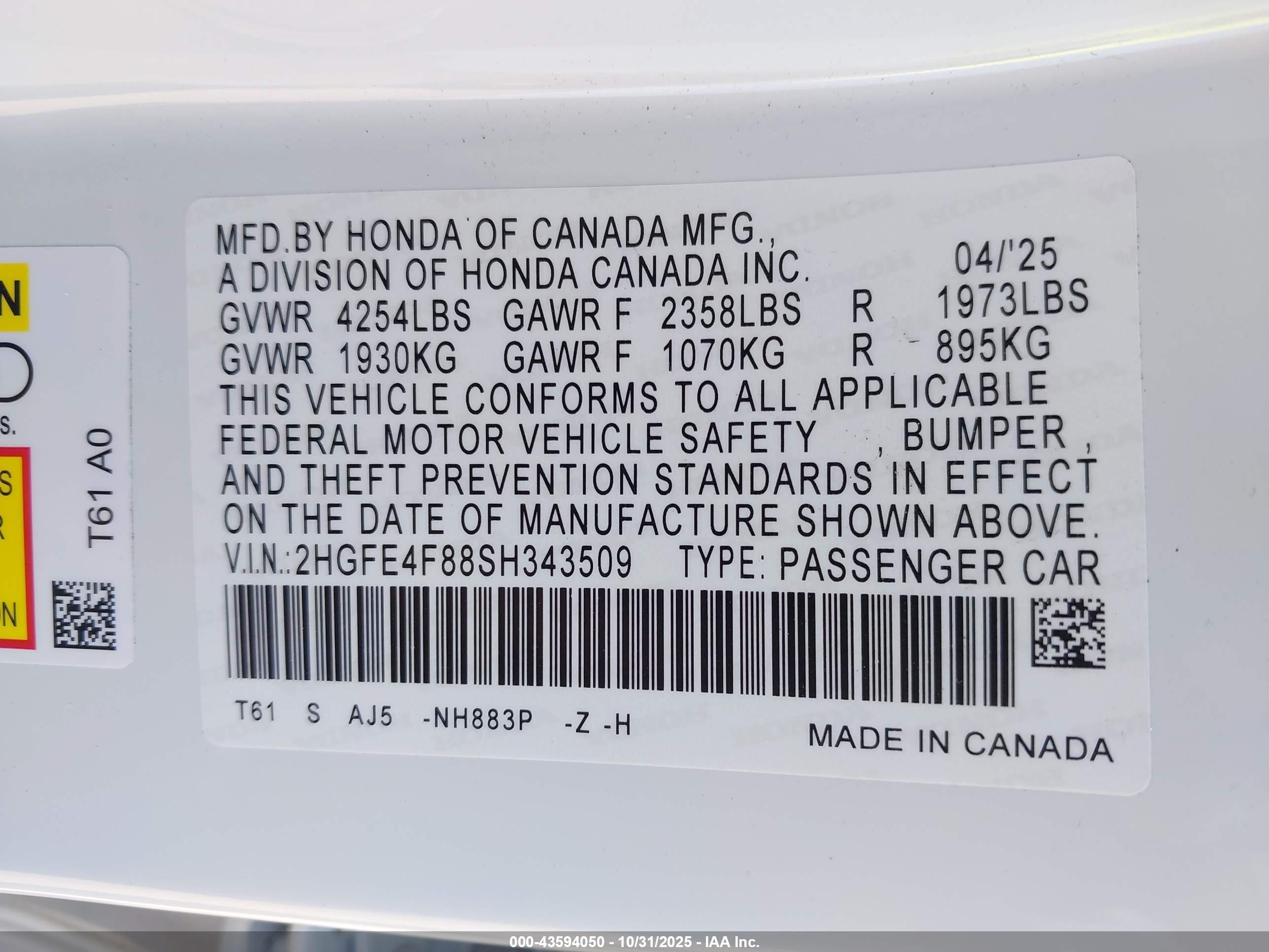 HONDA CIVIC image 9