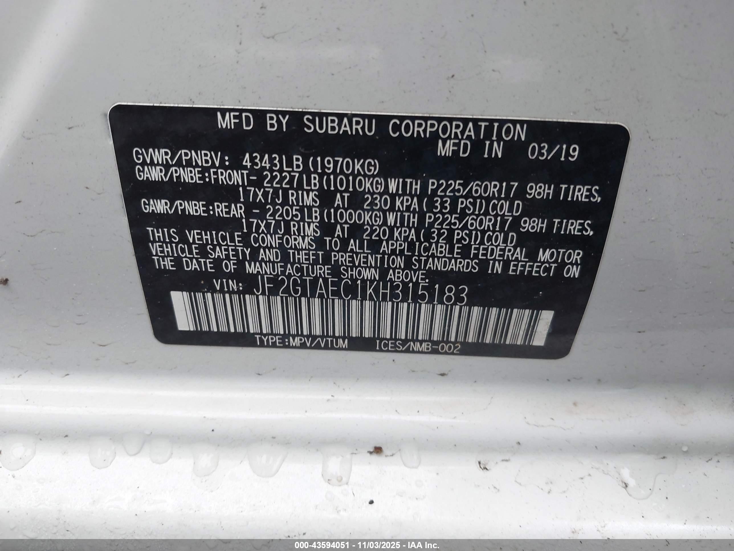 SUBARU CROSSTREK image 9