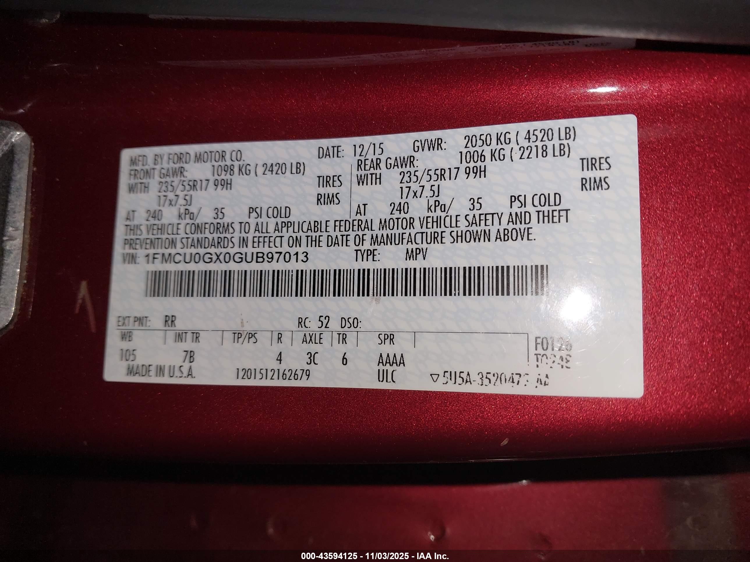 FORD ESCAPE image 9