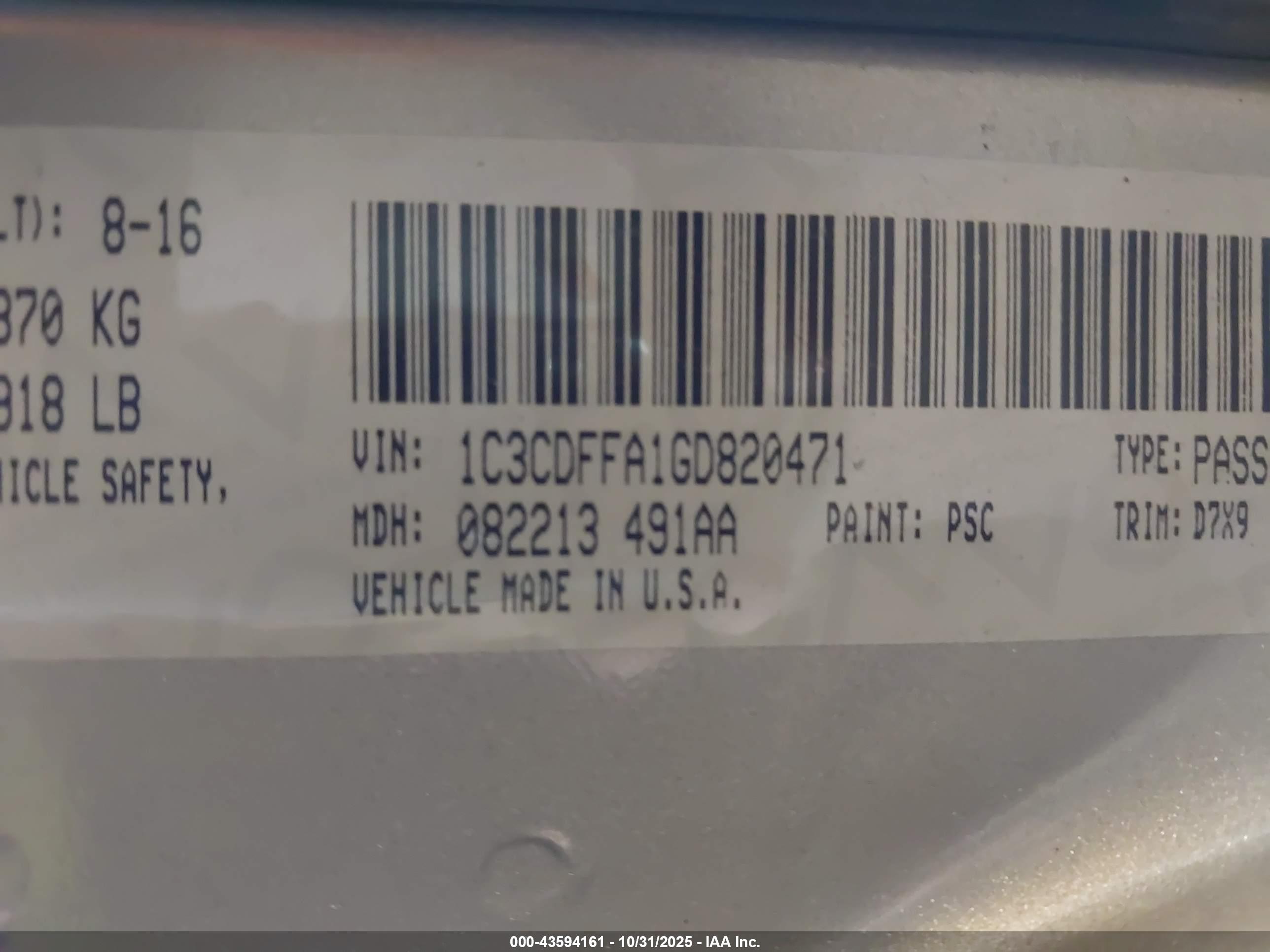 DODGE DART image 9