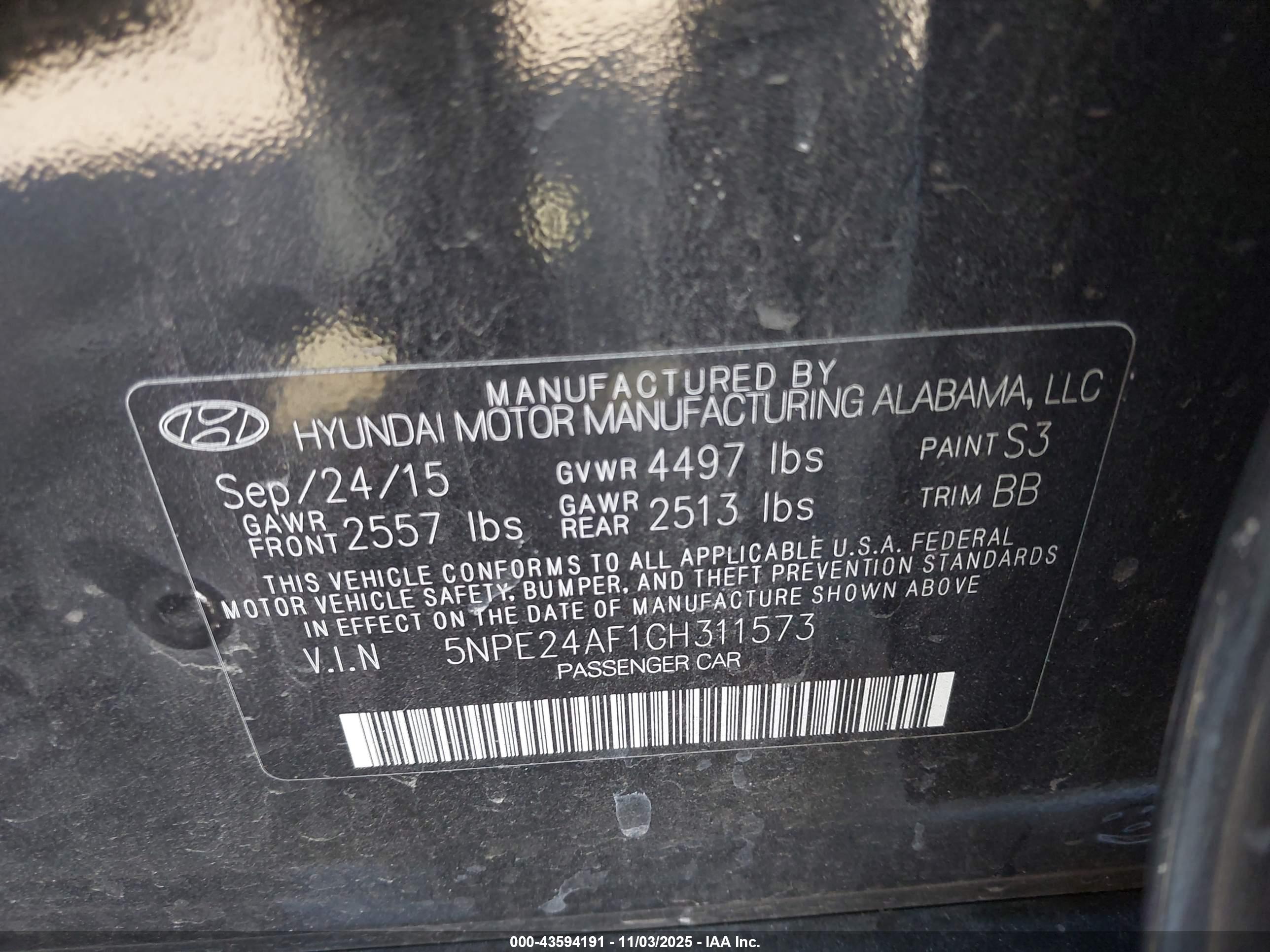 HYUNDAI SONATA image 9