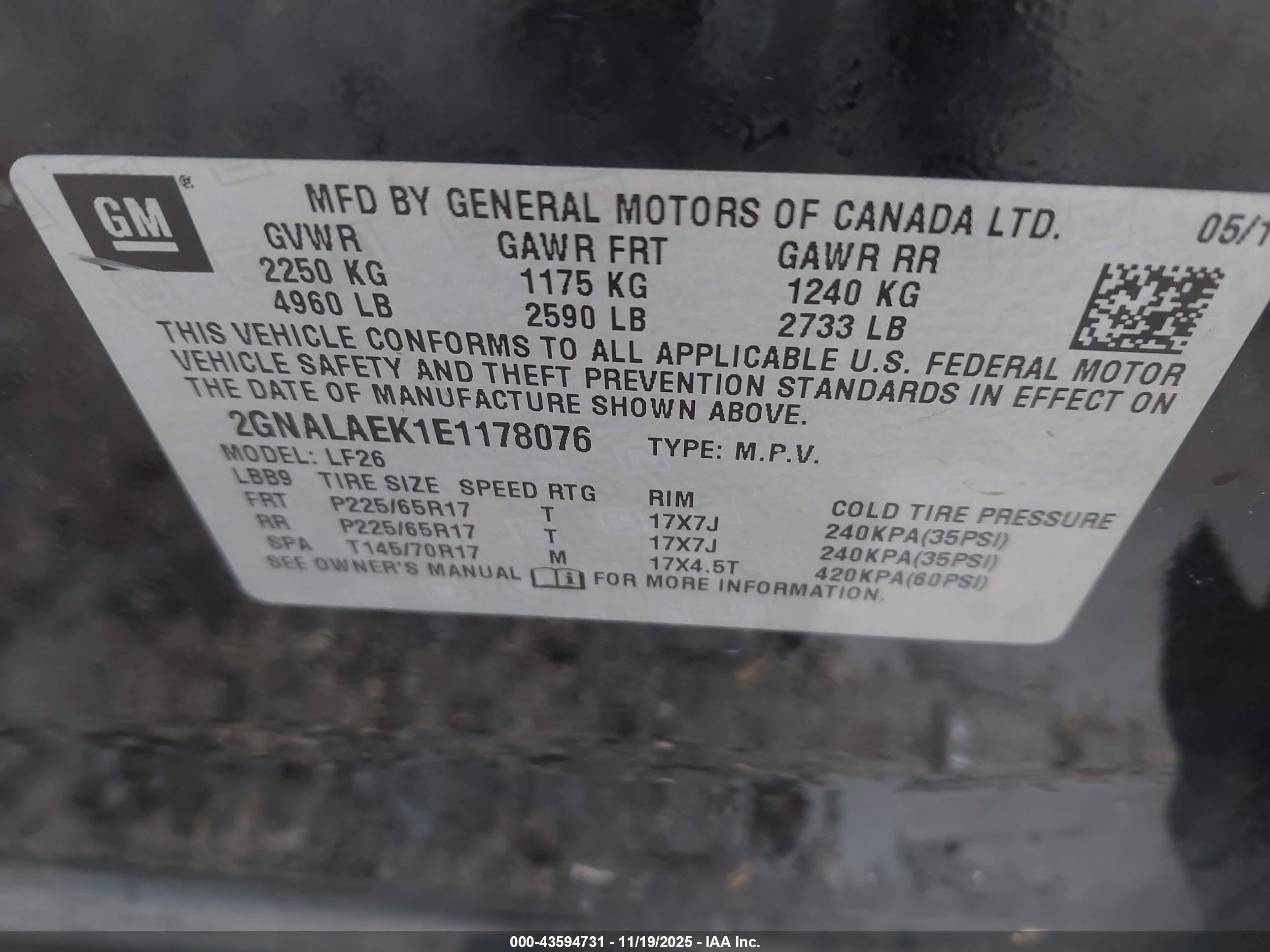 CHEVROLET EQUINOX image 9