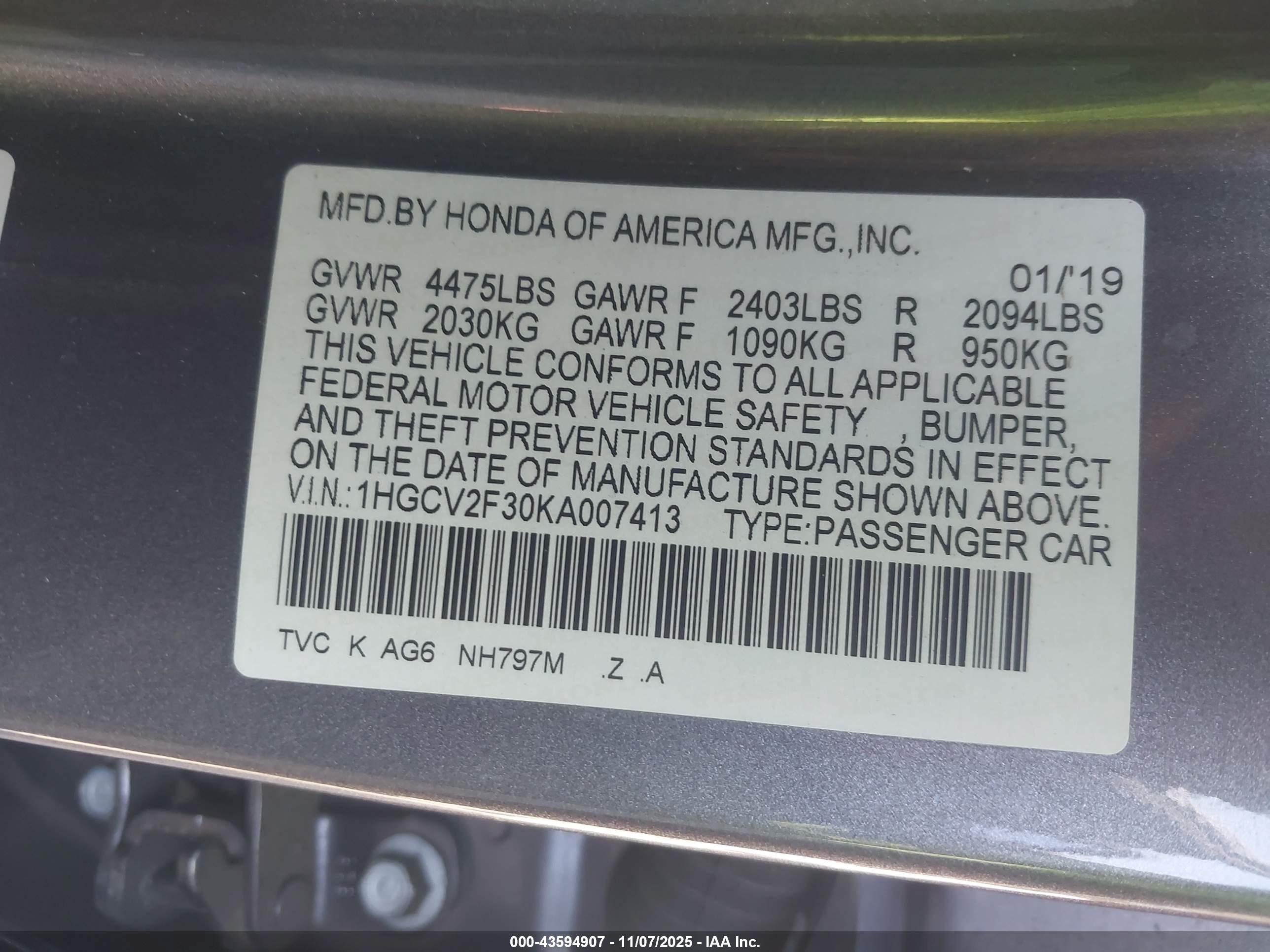 HONDA ACCORD image 9