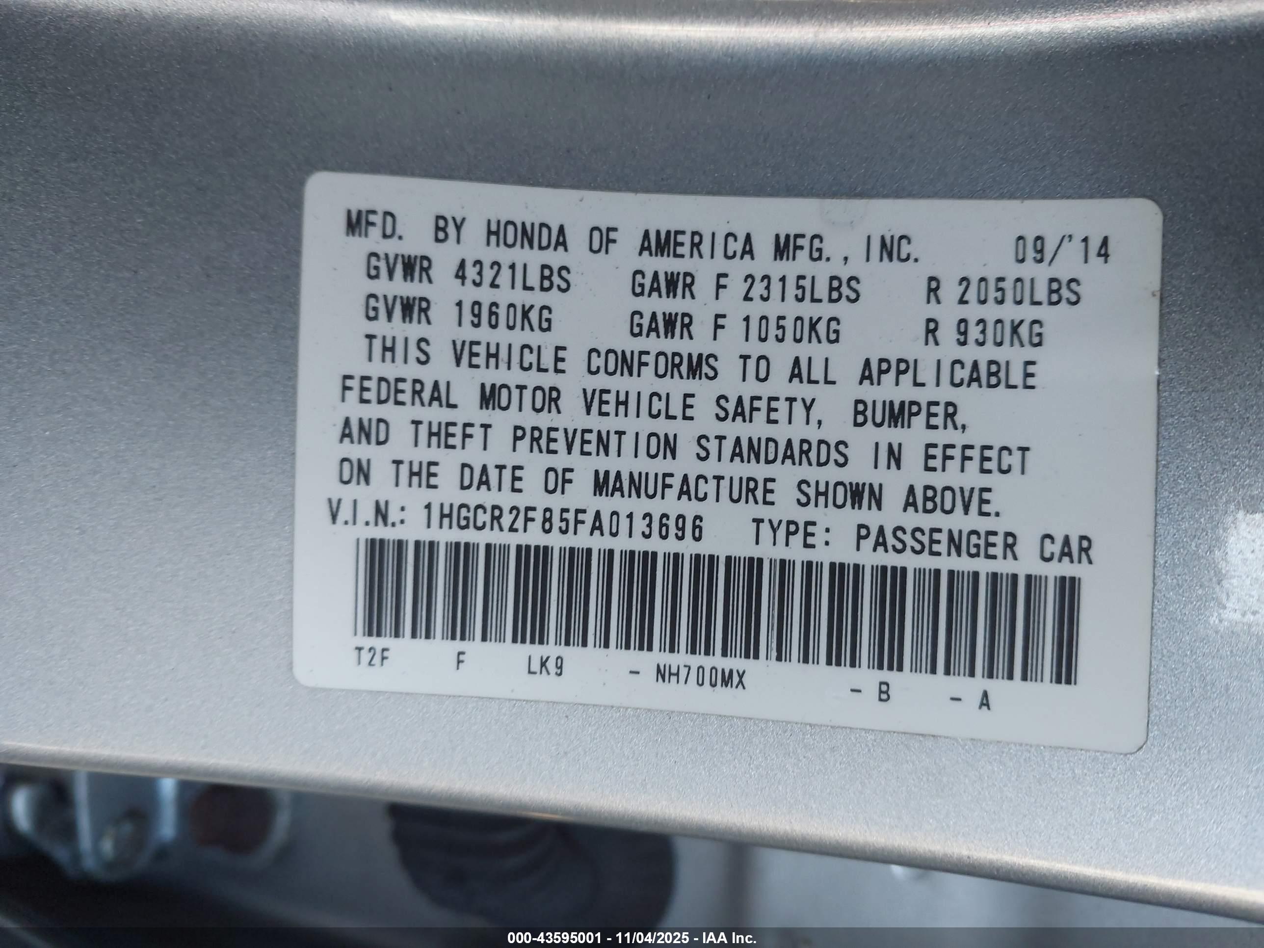 HONDA ACCORD image 9