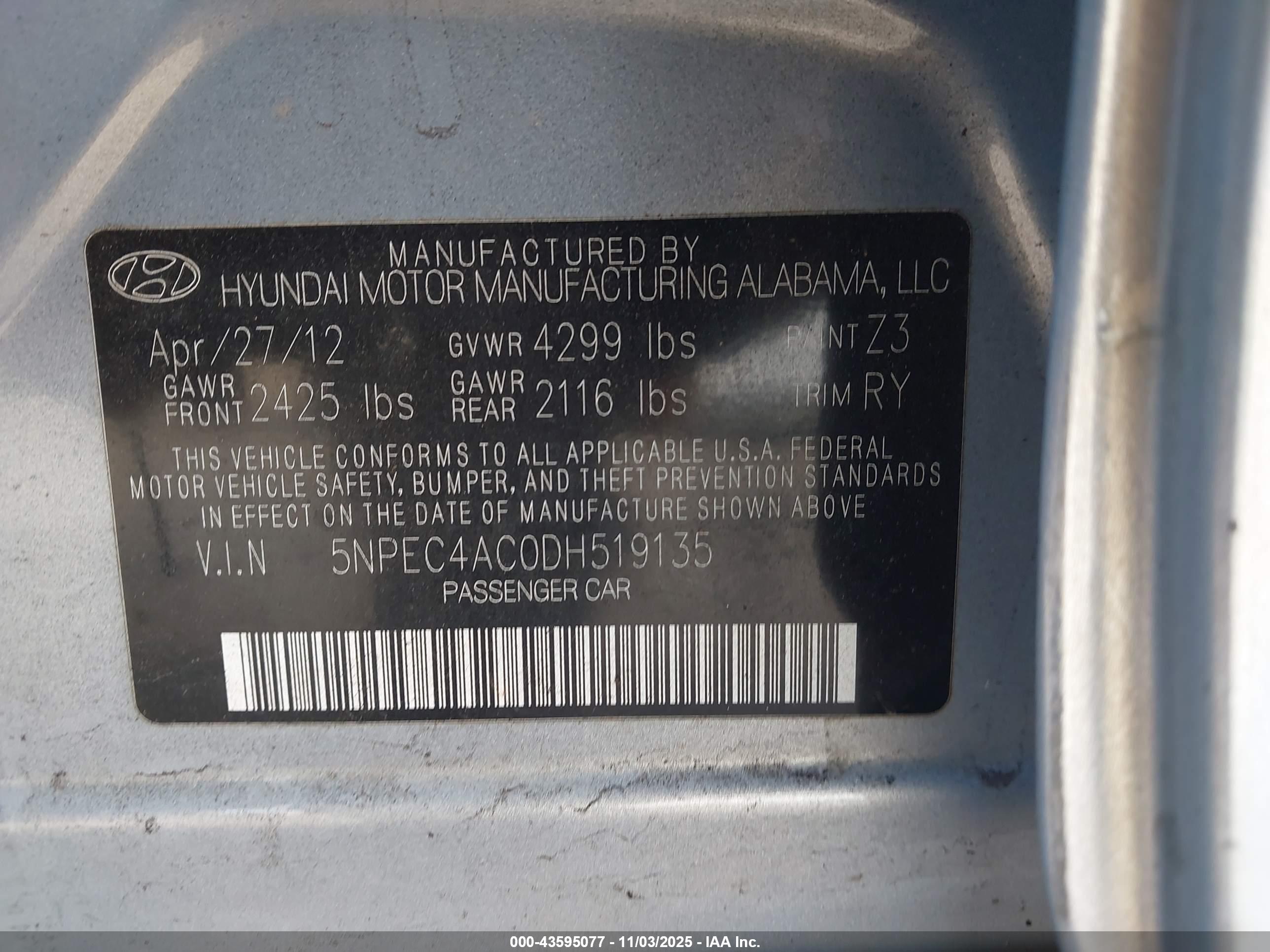 HYUNDAI SONATA image 9