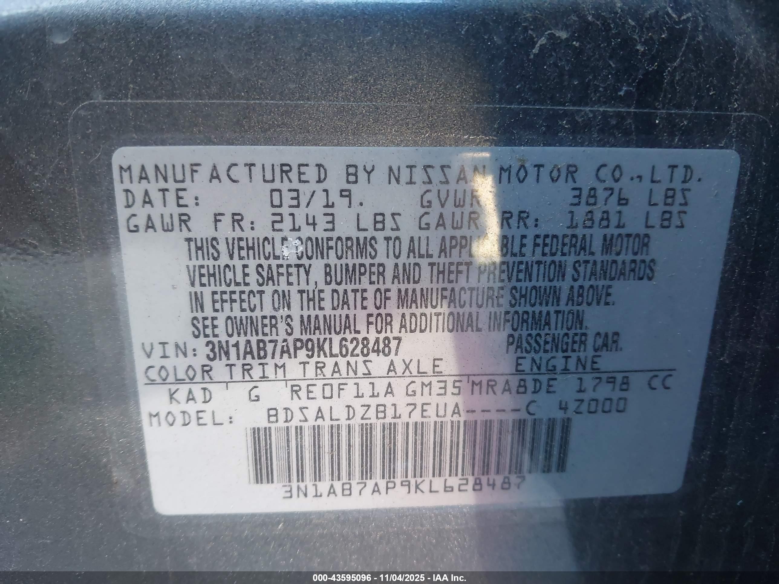 NISSAN SENTRA image 9