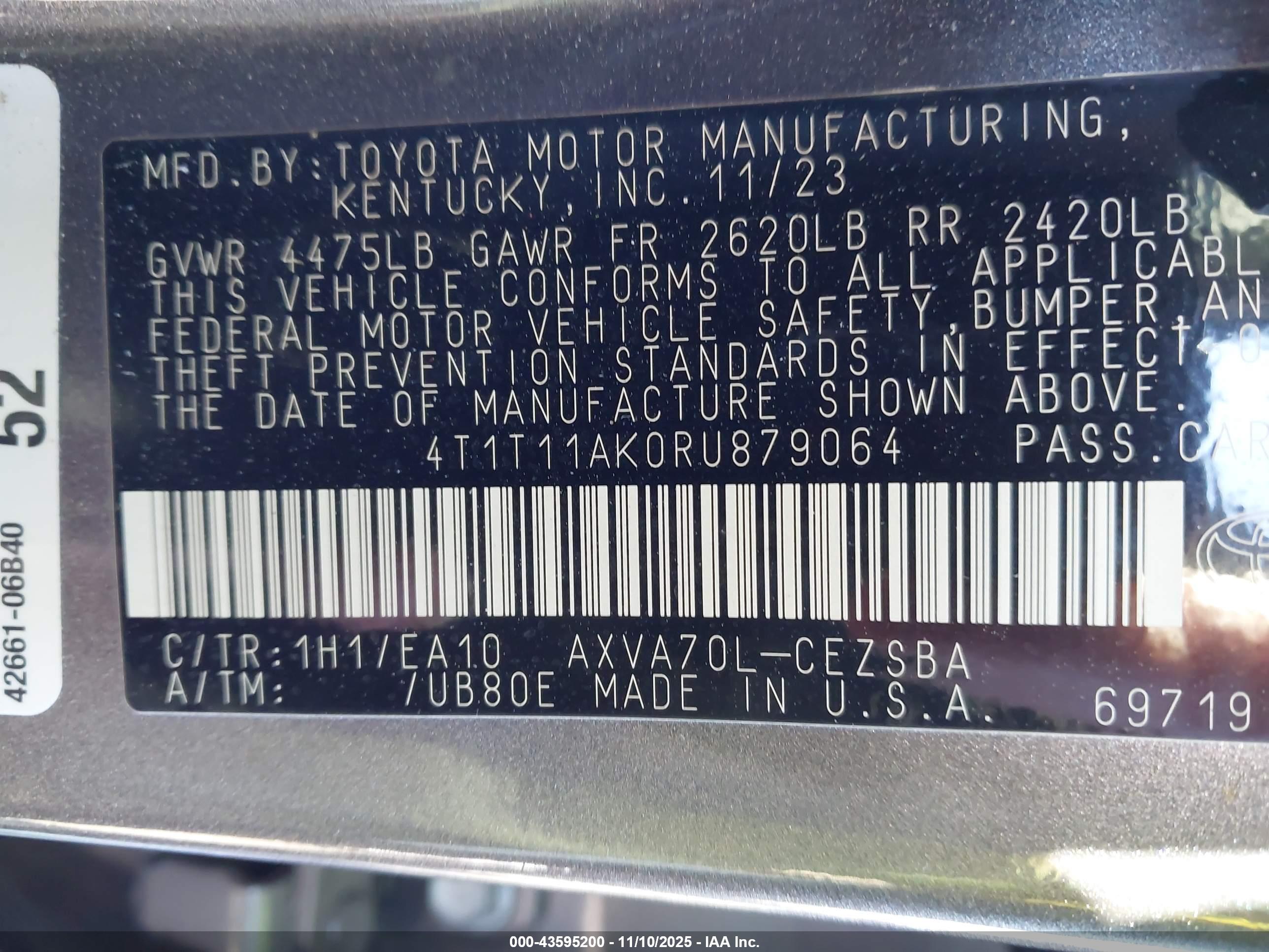 TOYOTA CAMRY image 9