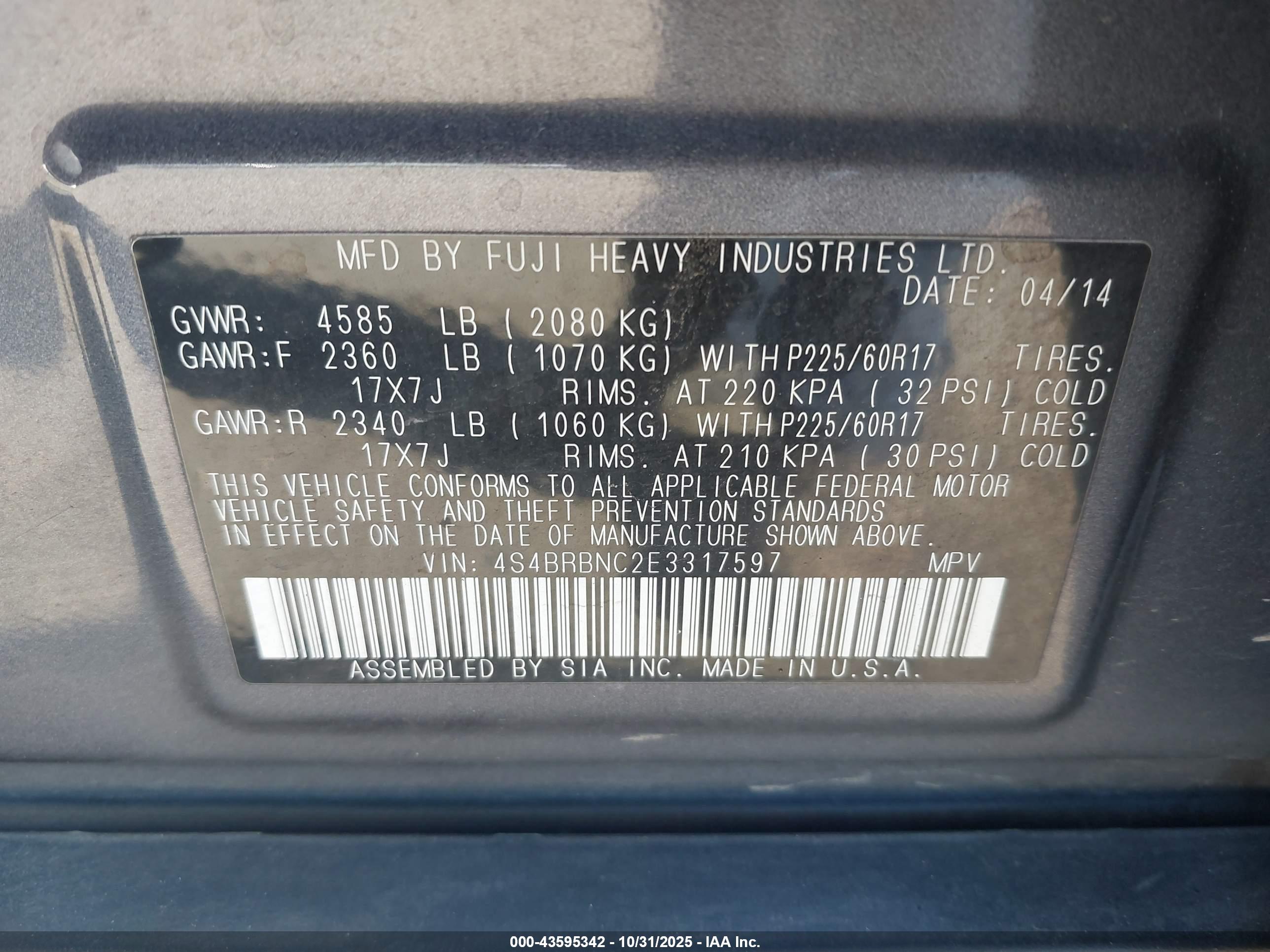 SUBARU OUTBACK image 9