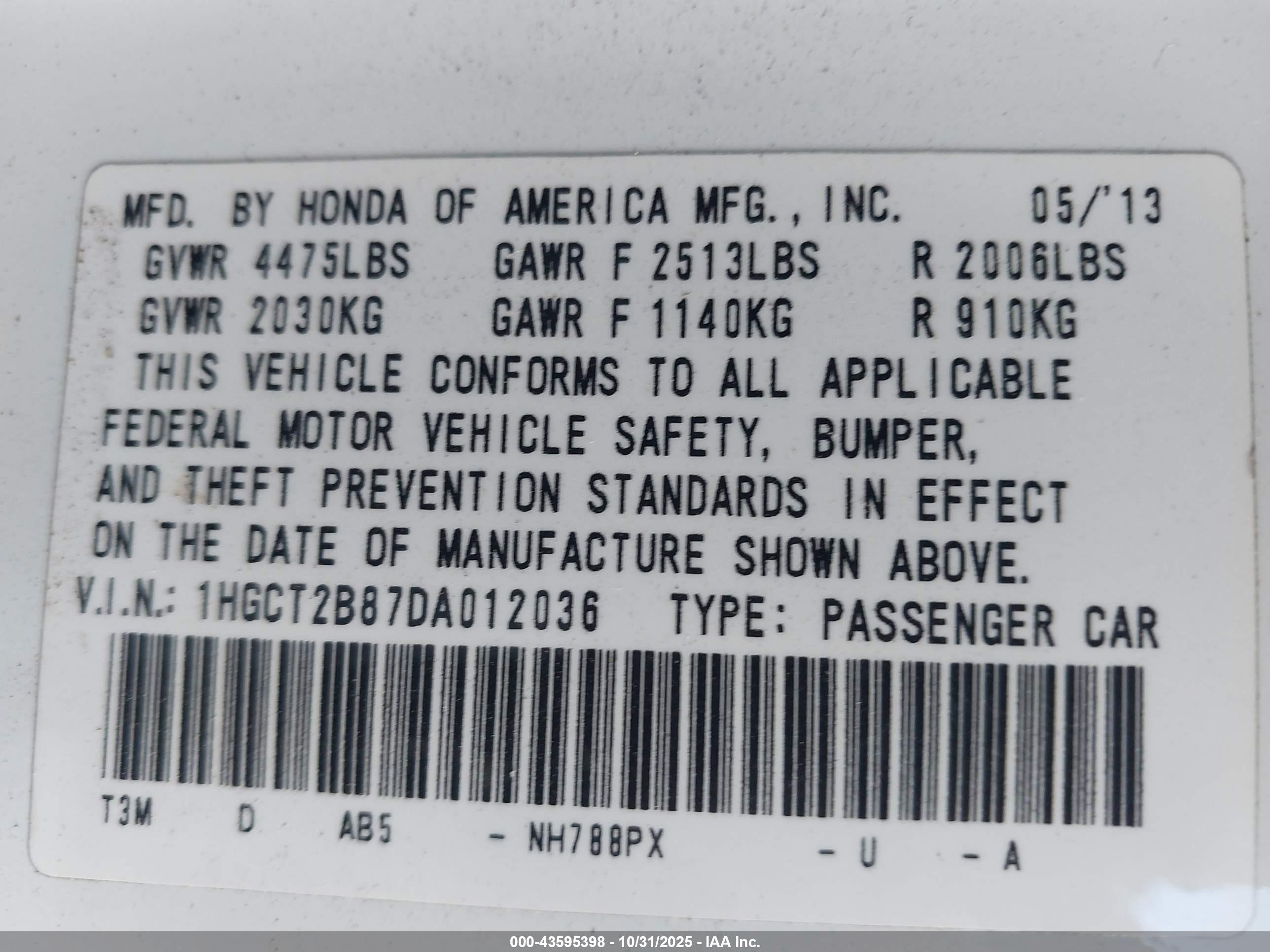 HONDA ACCORD image 9