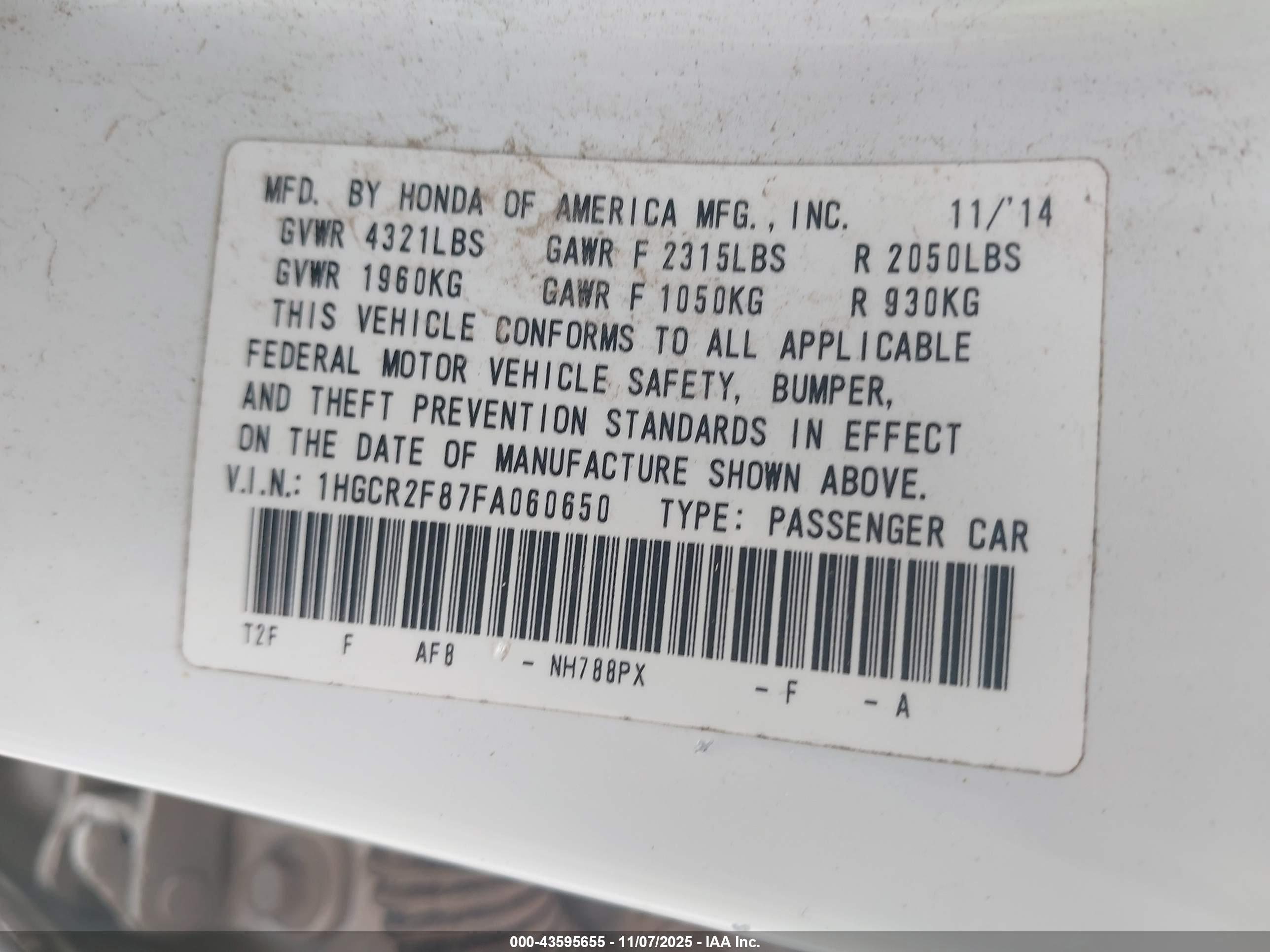 HONDA ACCORD image 9