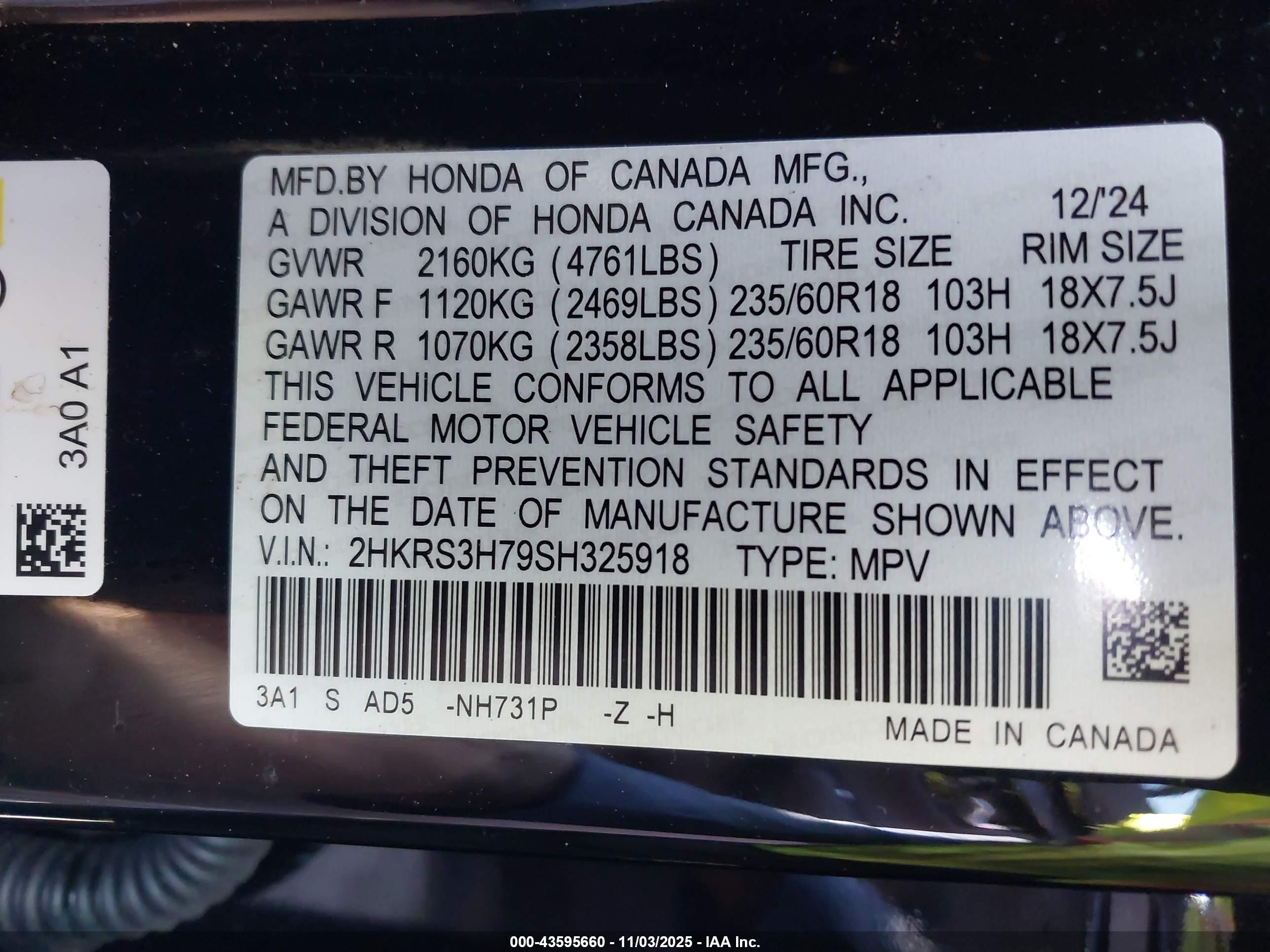 HONDA CR-V image 9