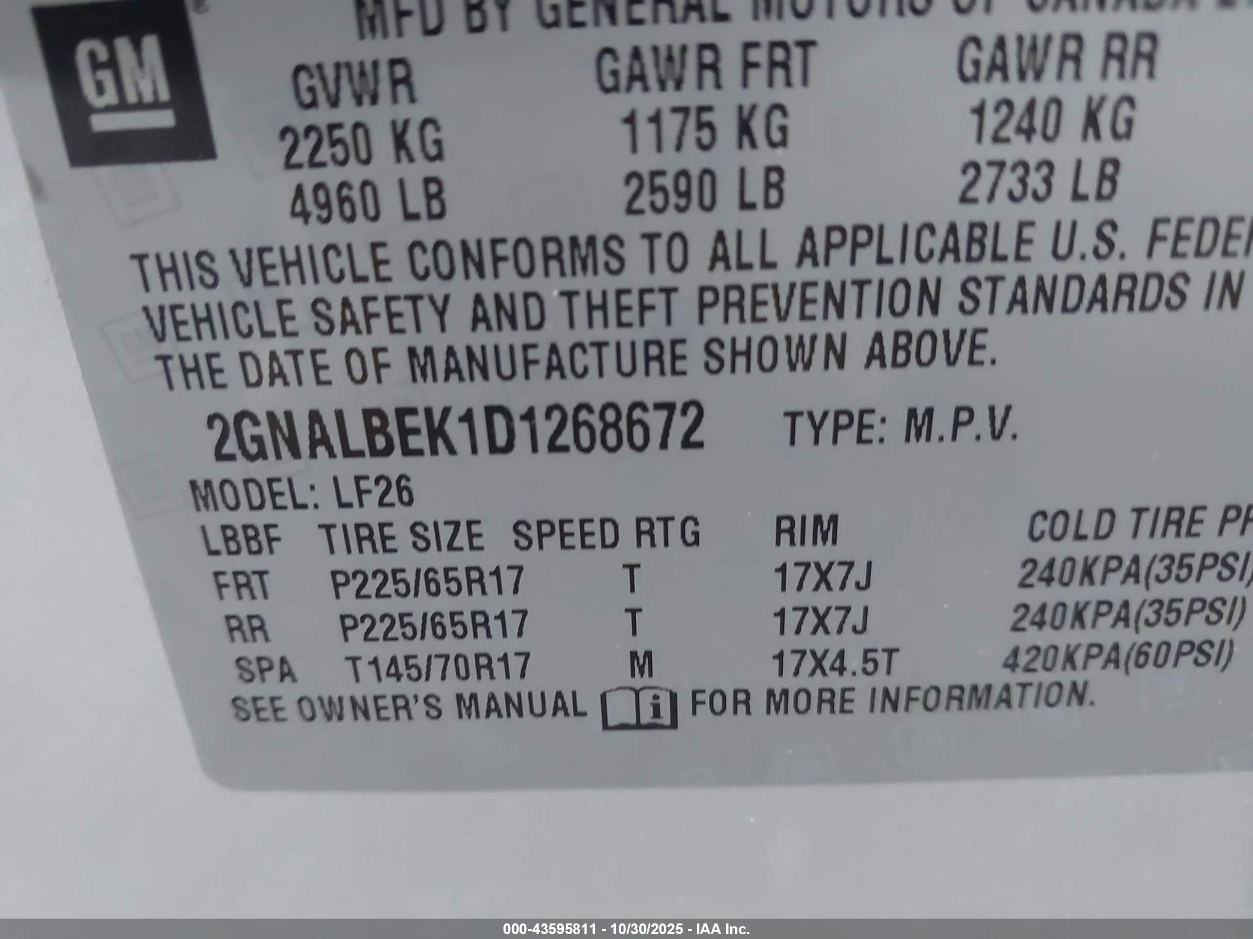 CHEVROLET EQUINOX image 9