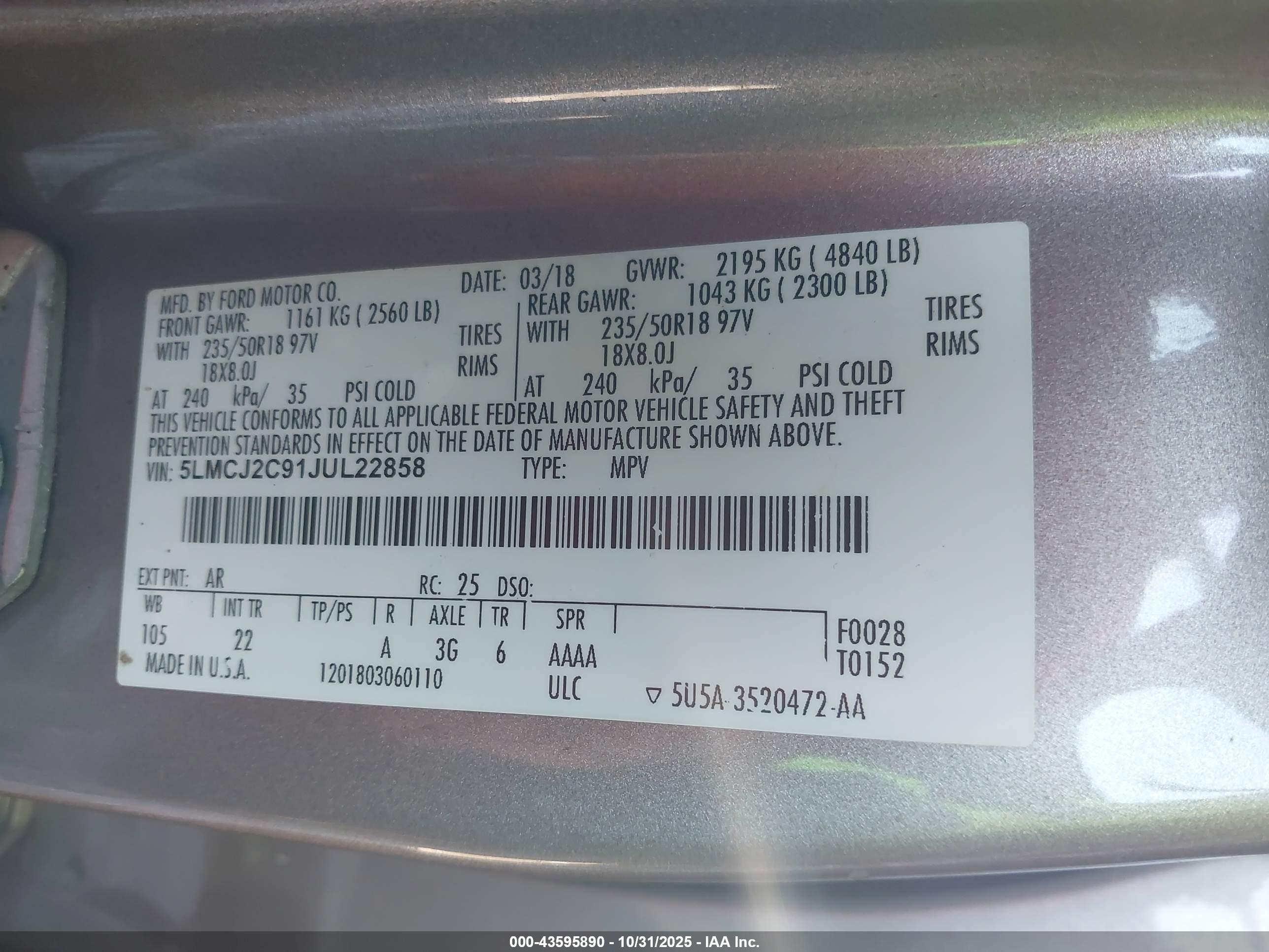 LINCOLN MKC image 9