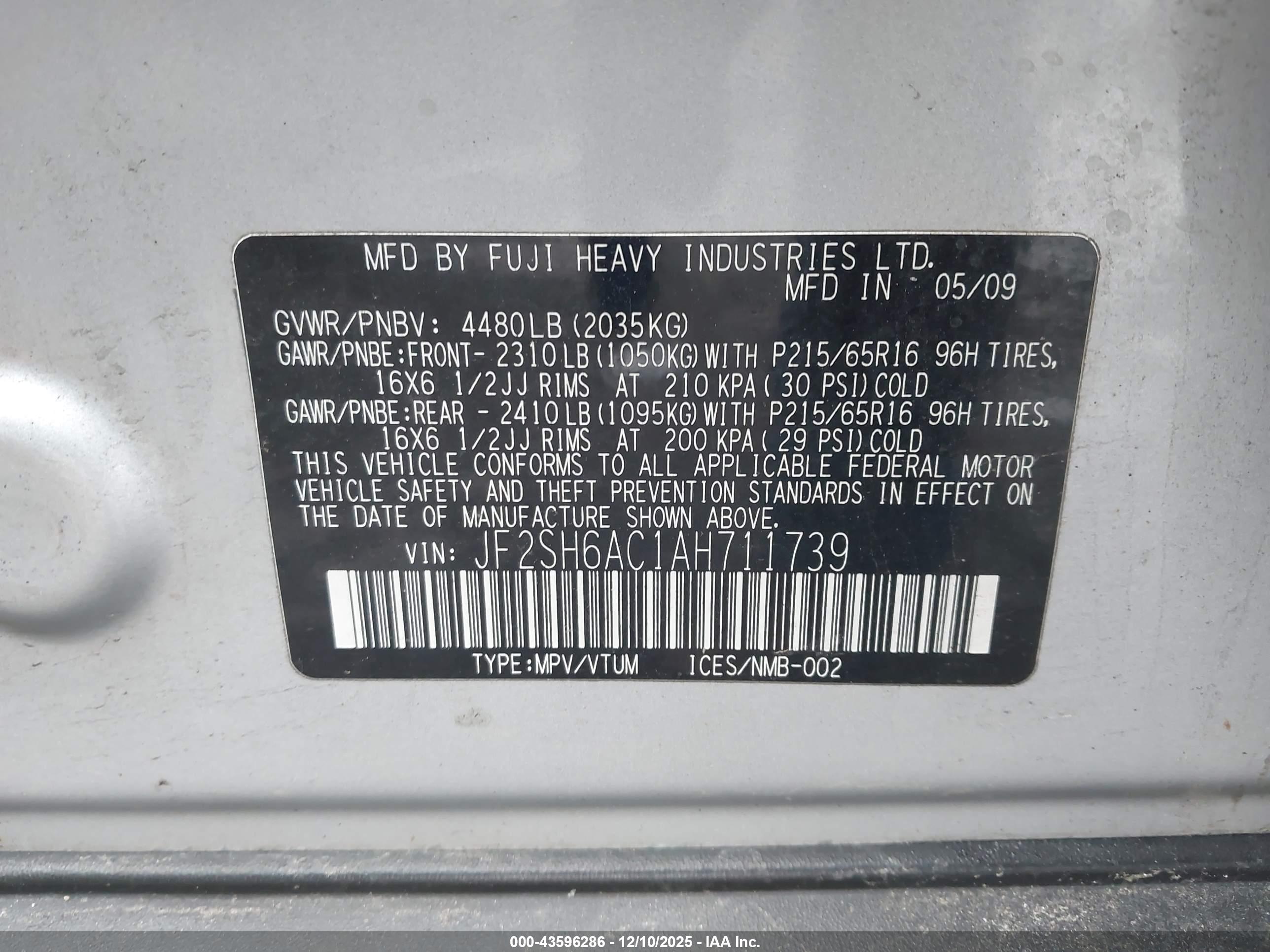 SUBARU FORESTER image 9