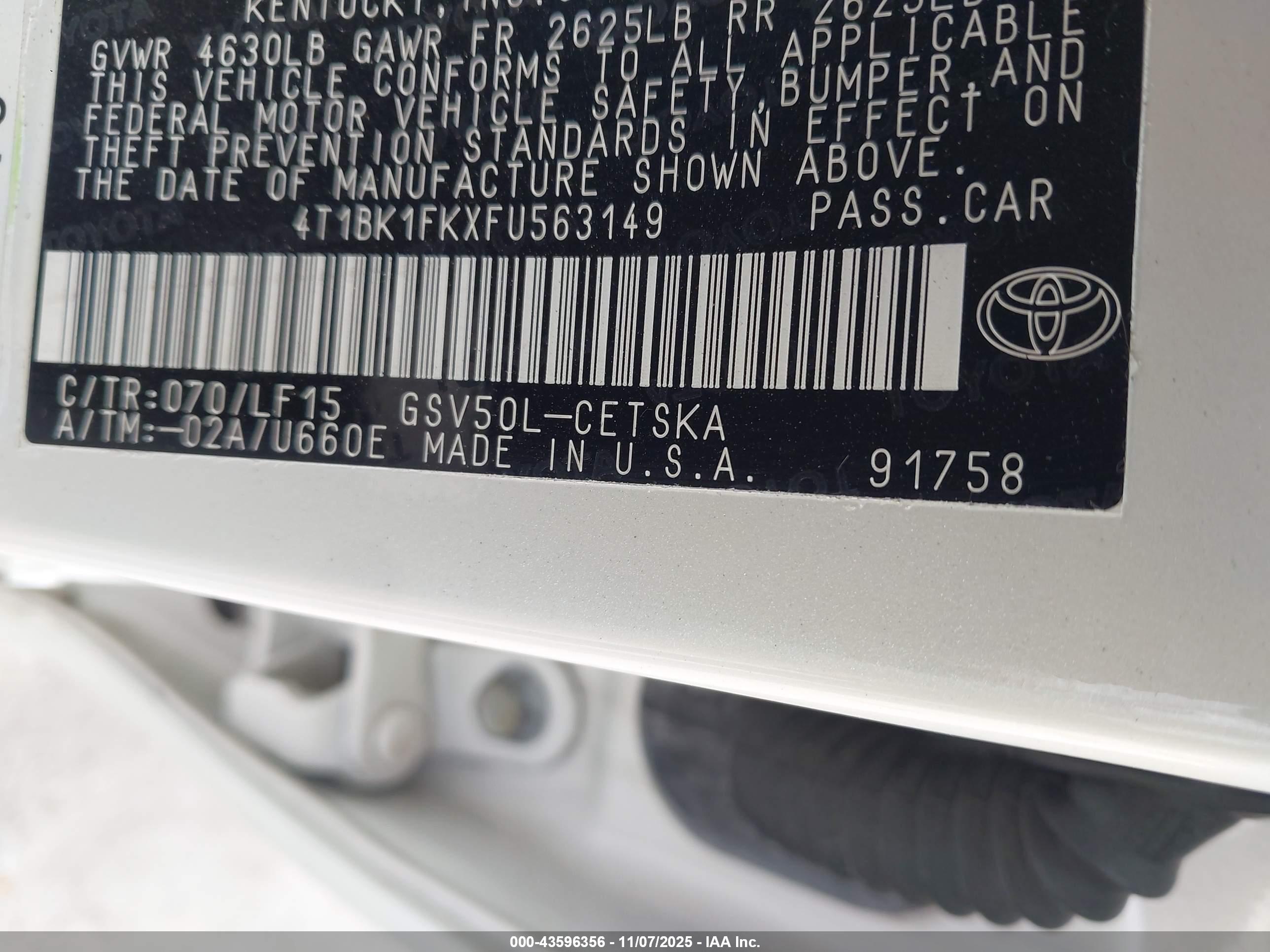 TOYOTA CAMRY image 9