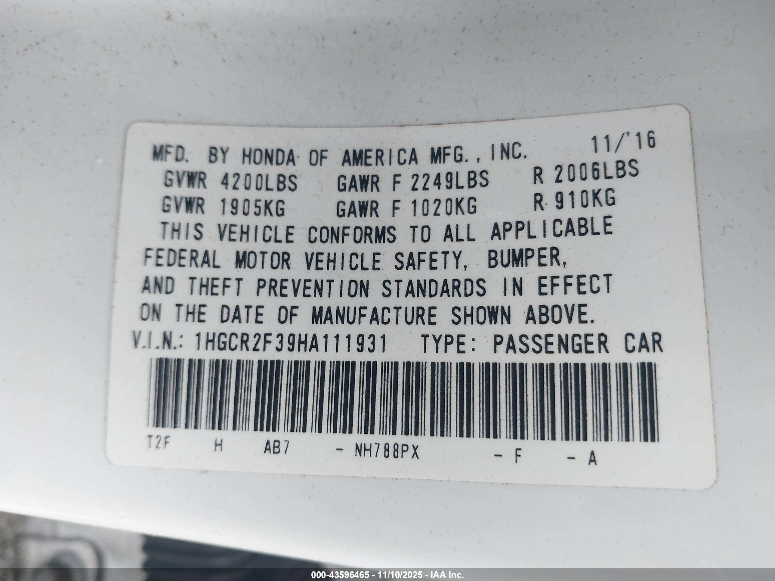 HONDA ACCORD image 9
