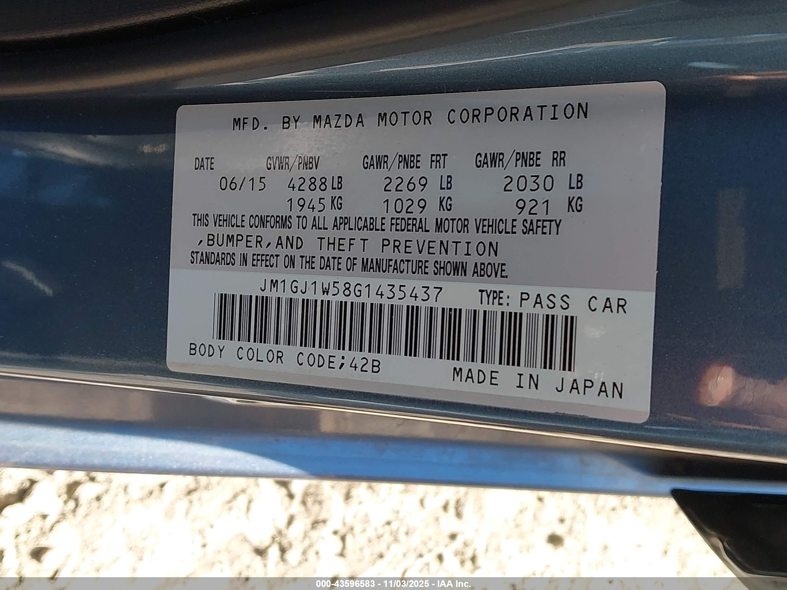 MAZDA MAZDA6 image 9