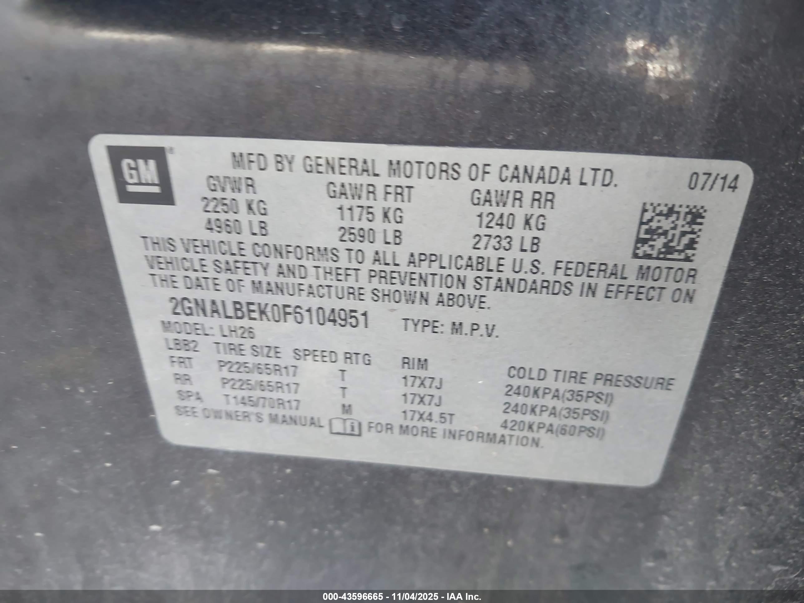 CHEVROLET EQUINOX image 9