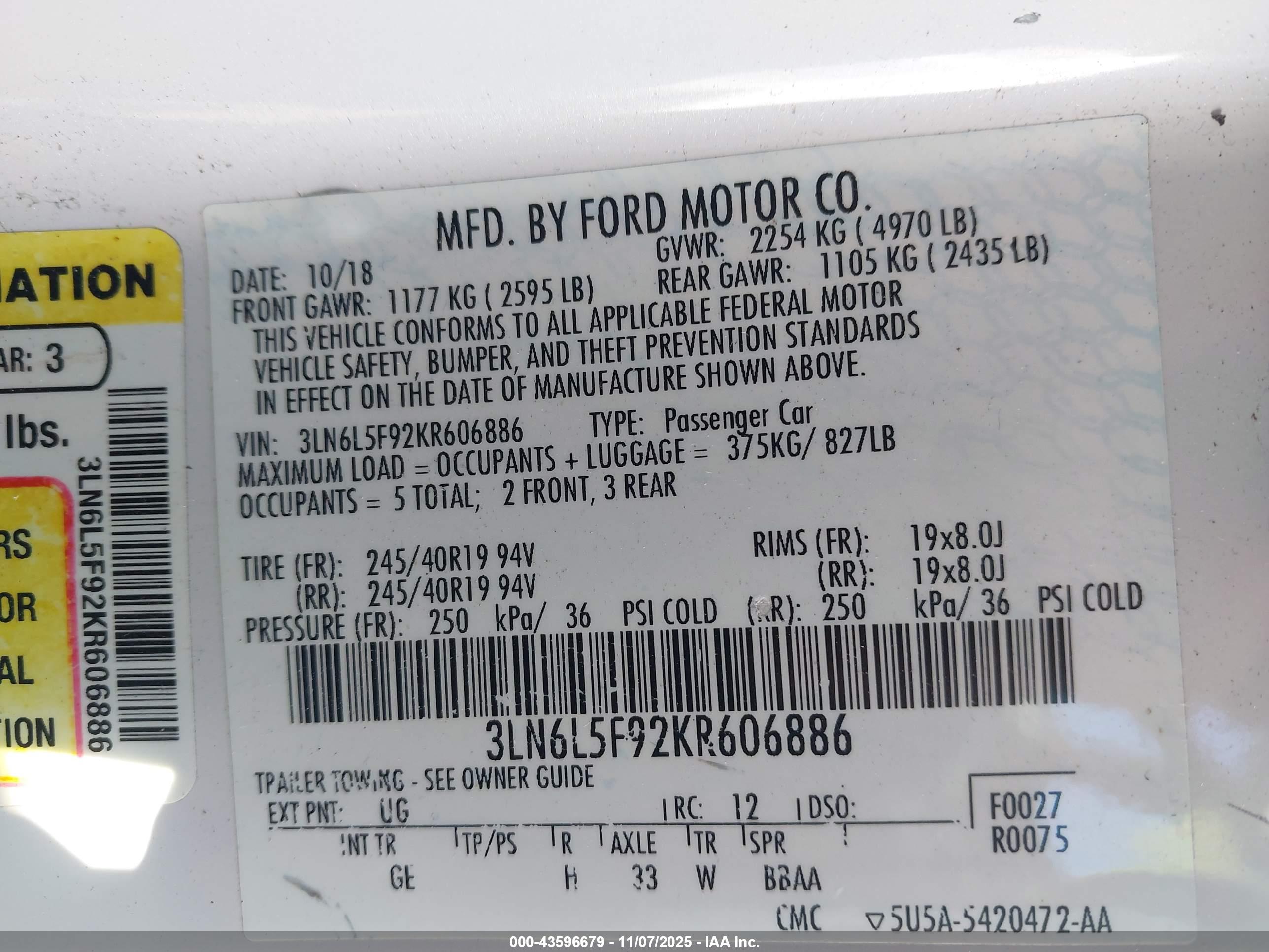 LINCOLN MKZ image 9