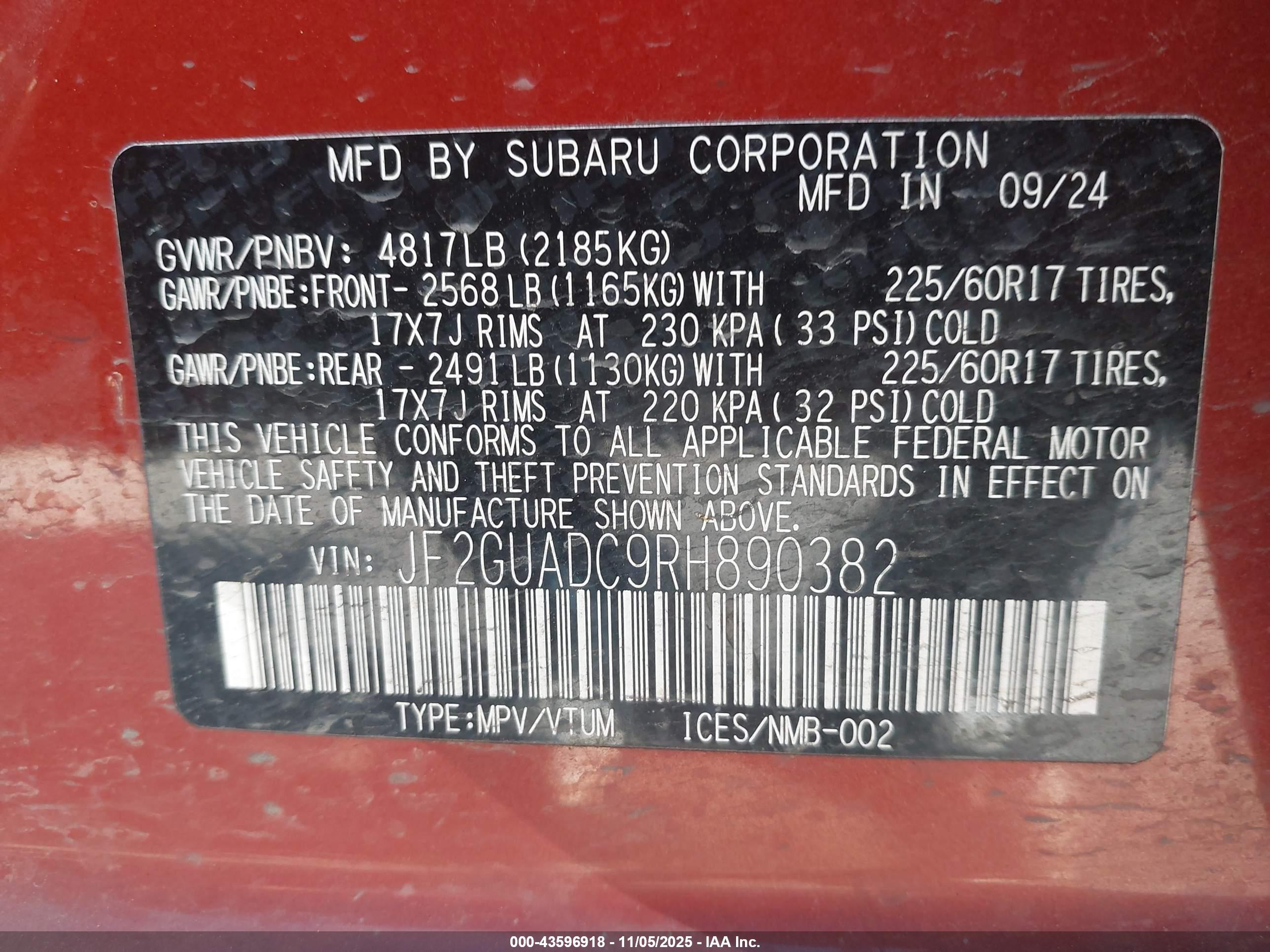 SUBARU CROSSTREK image 9