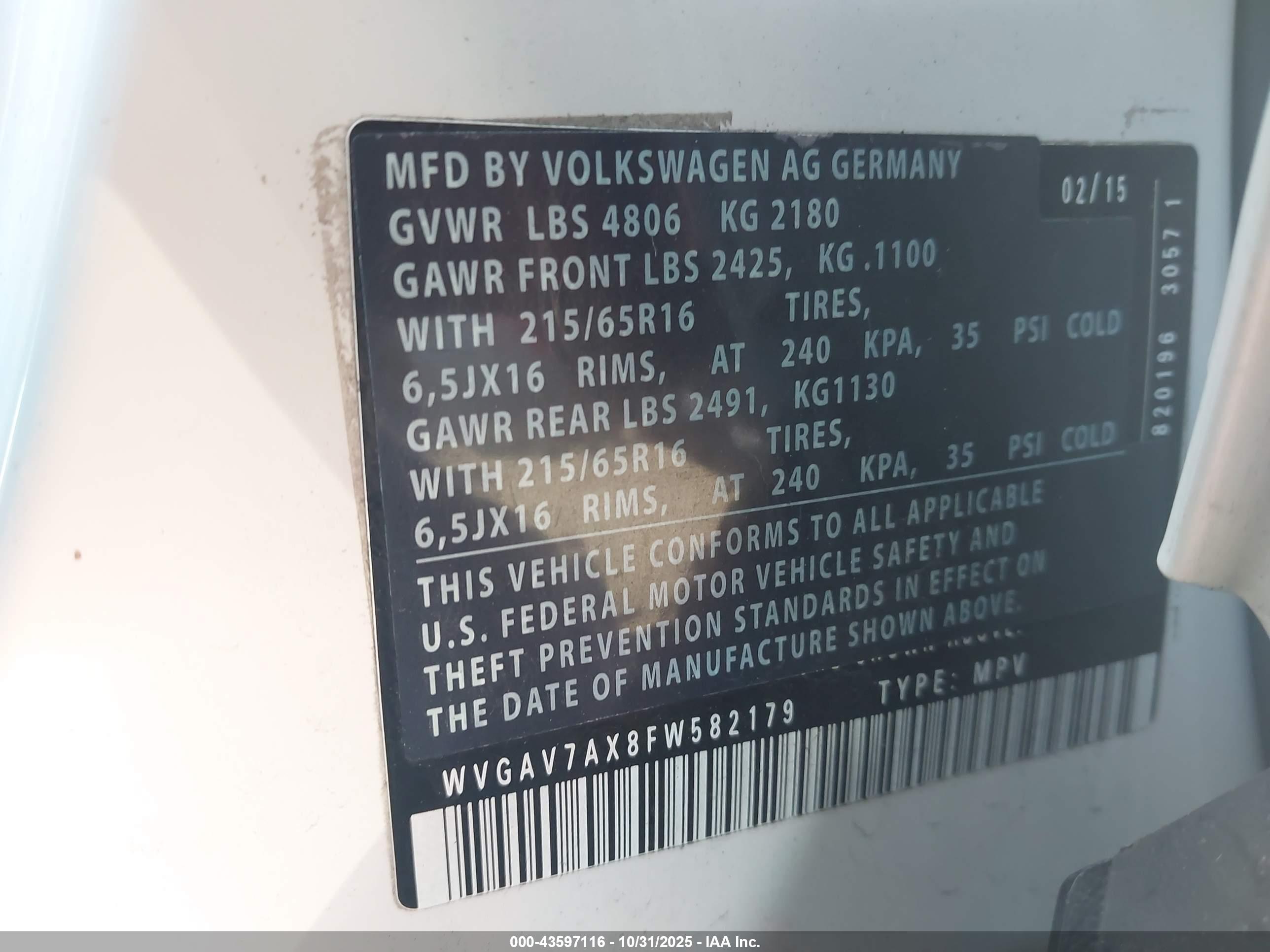 VOLKSWAGEN TIGUAN image 9
