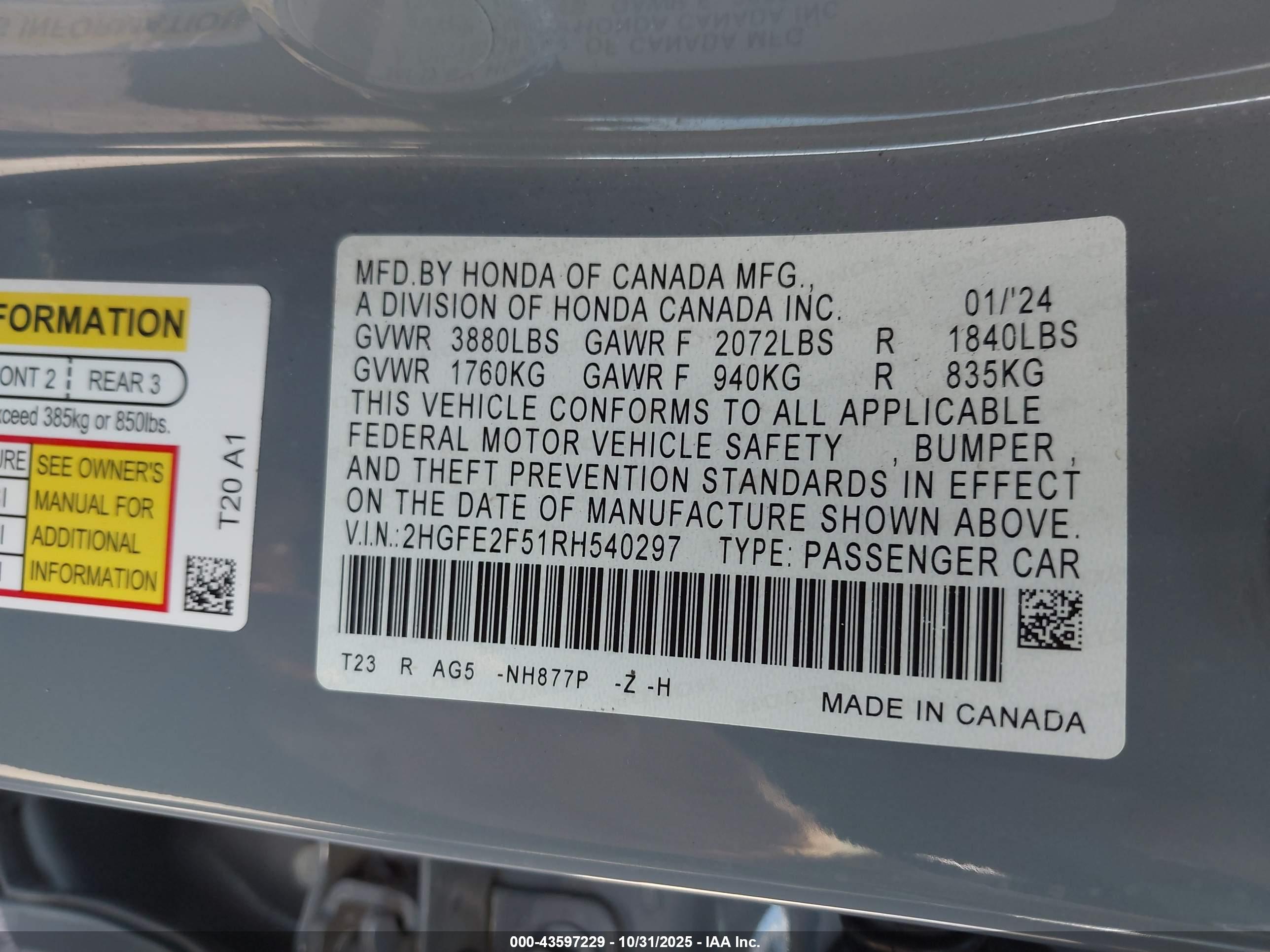 HONDA CIVIC image 9