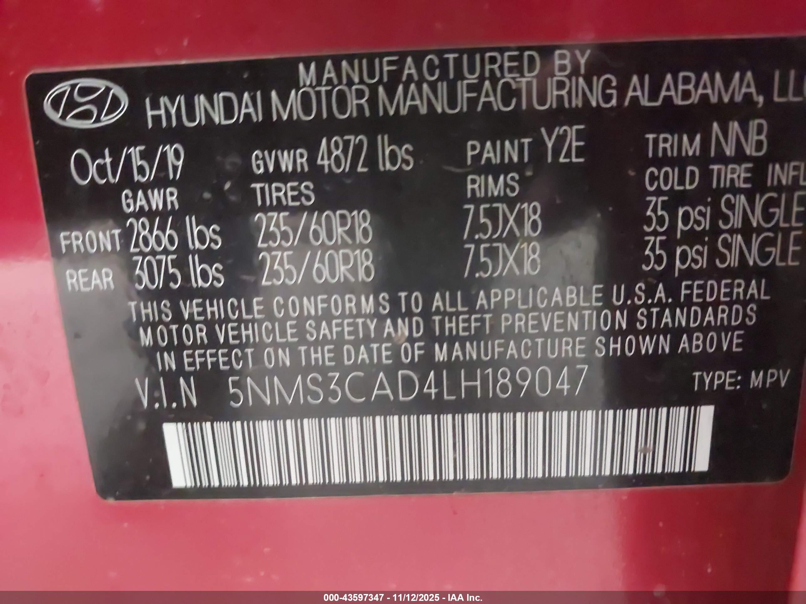 HYUNDAI SANTA image 9