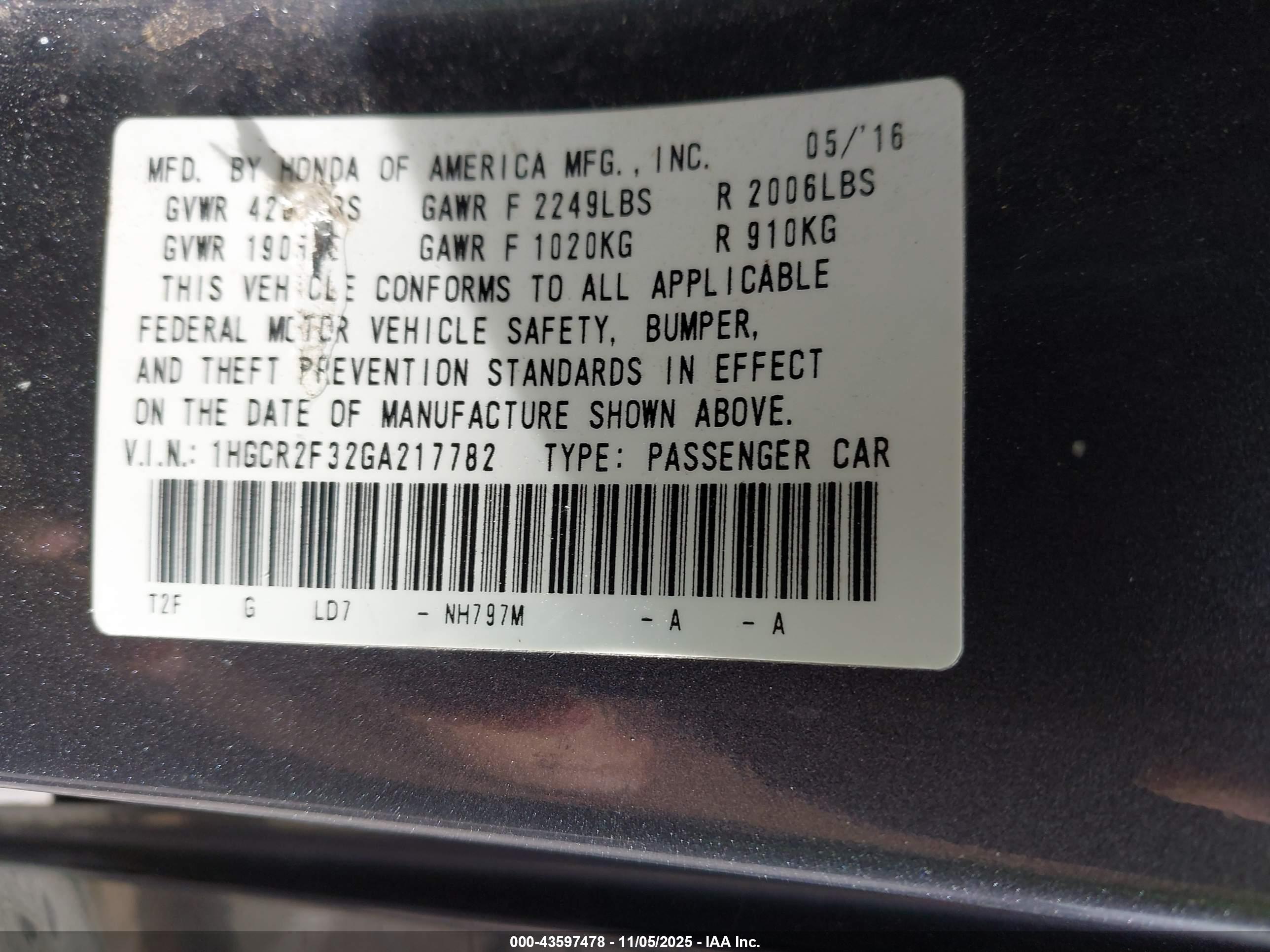 HONDA ACCORD image 9