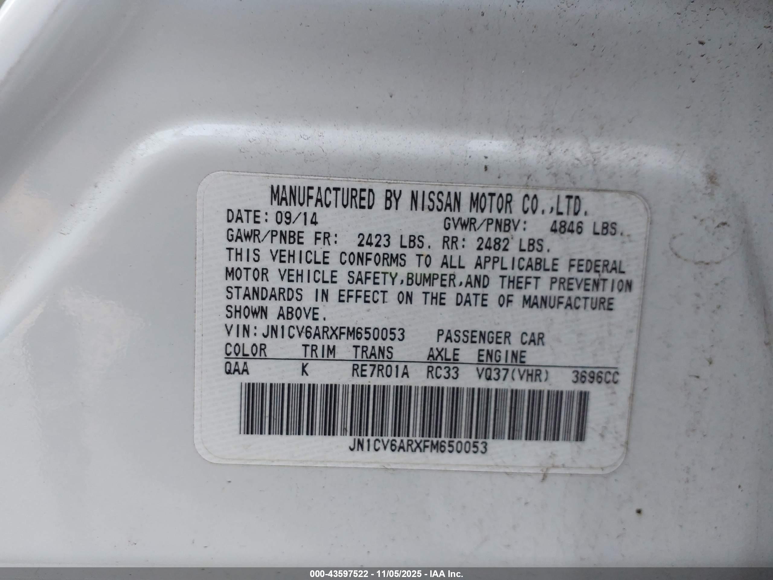 INFINITI Q40 image 9